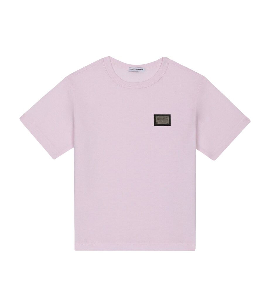 Dolce&Gabbana Kids Logo Detail T-Shirt (2-6 Years) Very Light Pow Image 1