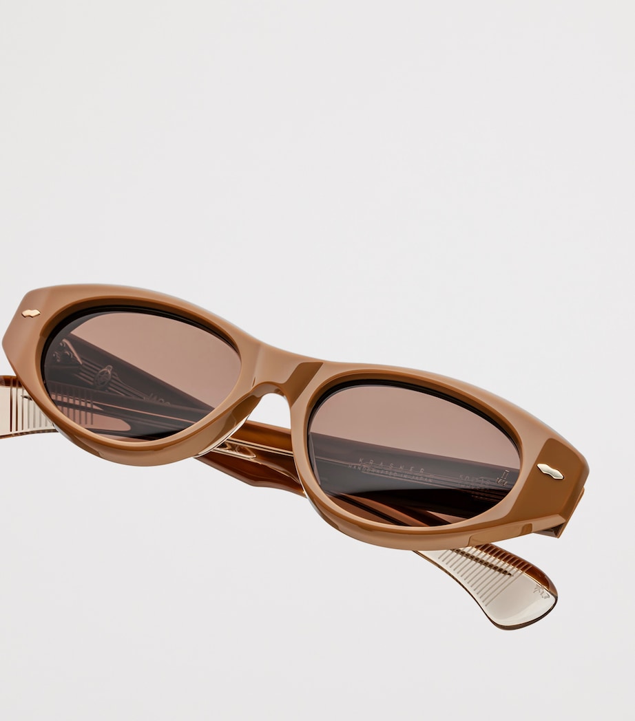 Jacques Marie Mage Krasner Oval Sunglasses Tobacco Image 3
