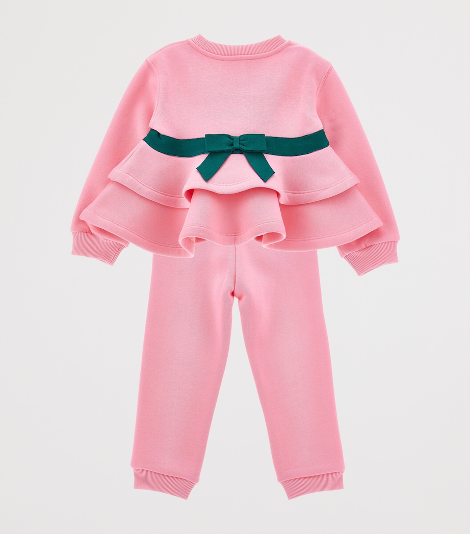 Cotton-Blend Sweatshirt and Sweatpants Set (2-12 Years) ROSA PEACH Image 2