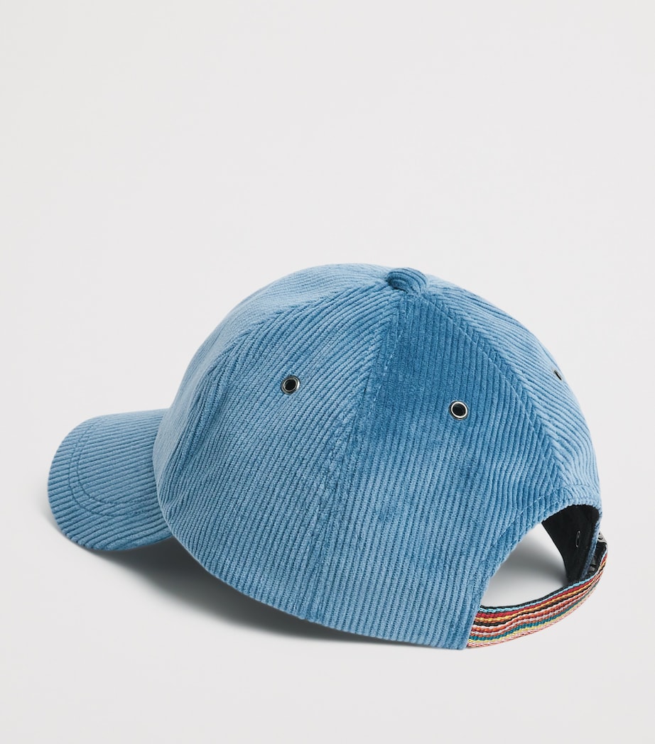 Corduroy Signature Stripe Cap 43_GREYISH BLUE Image 2