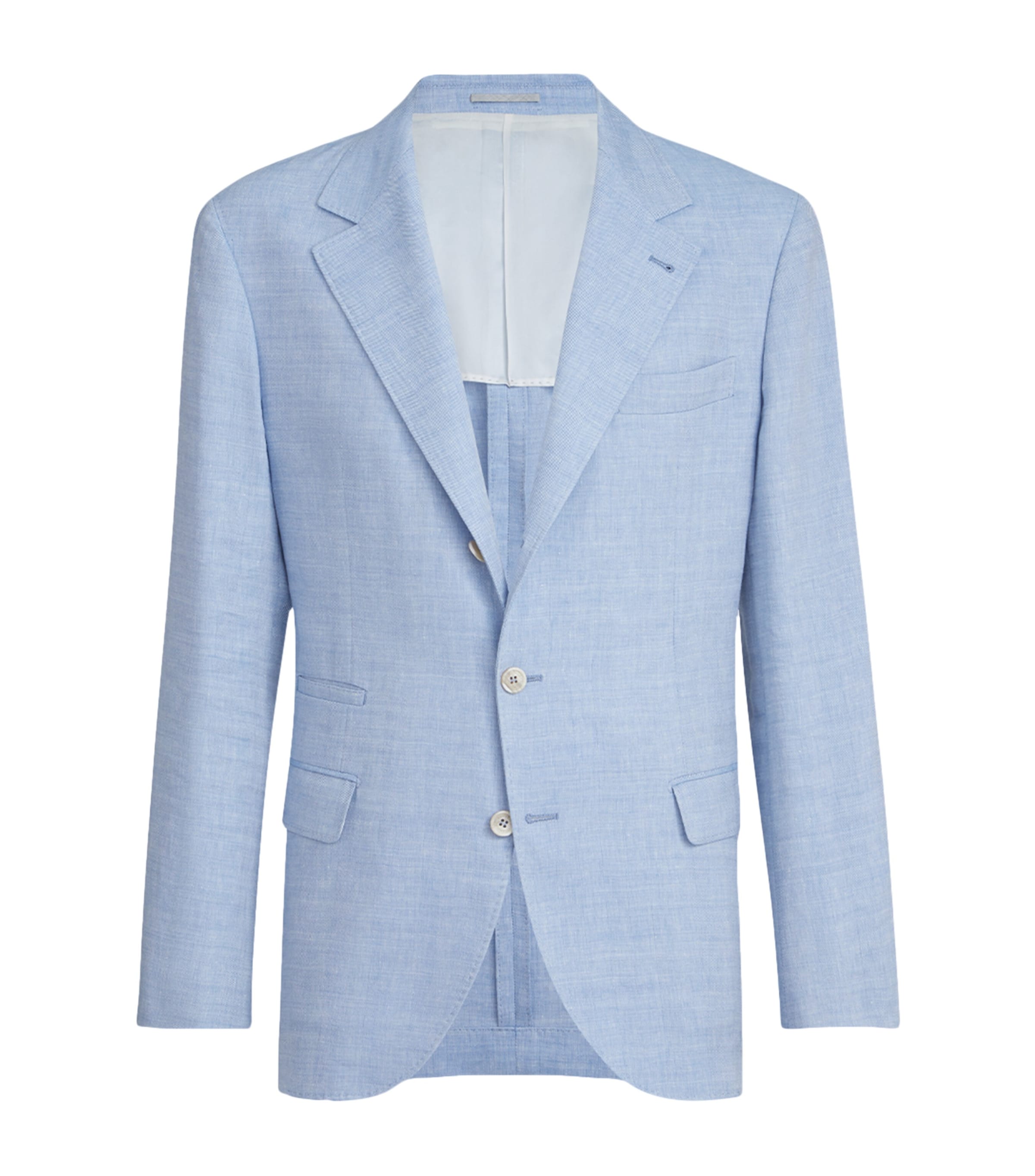 Brunello Cucinelli Mens Linen-Wool Deconstructed Blazer Image 1