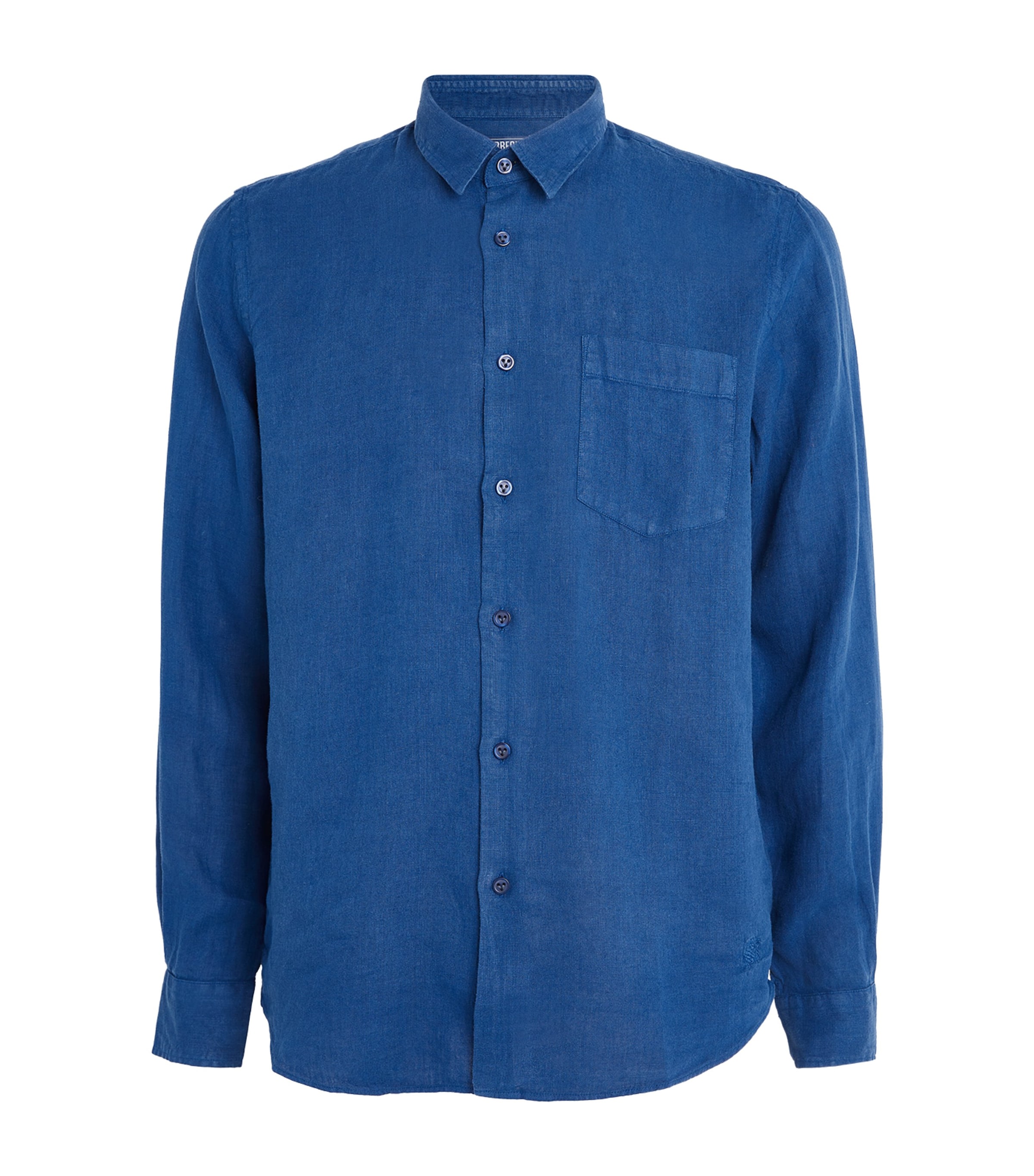 Shop Vilebrequin Linen Shirt In Navy