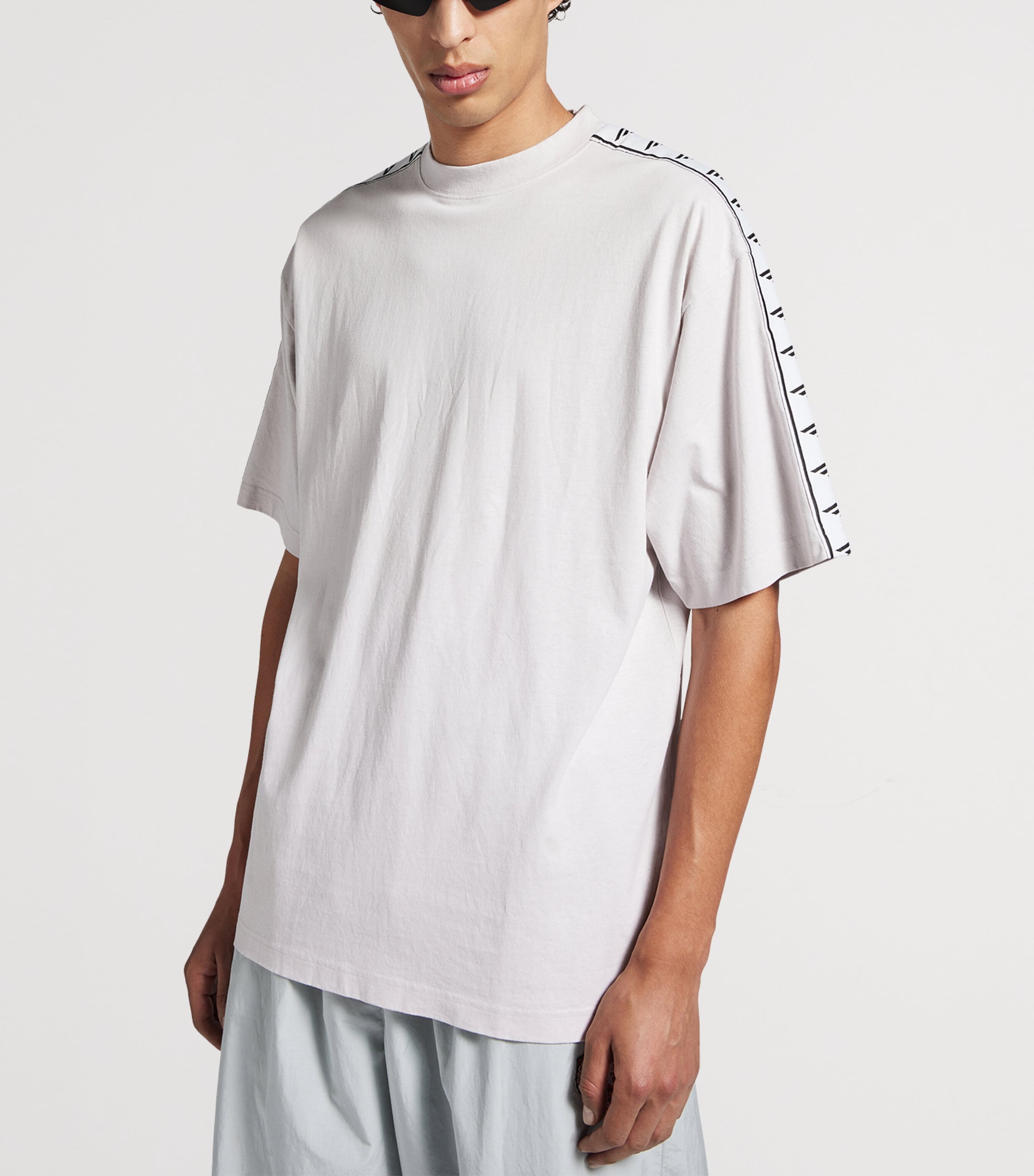 Cotton Logo Strip T-Shirt 9012 Image 5