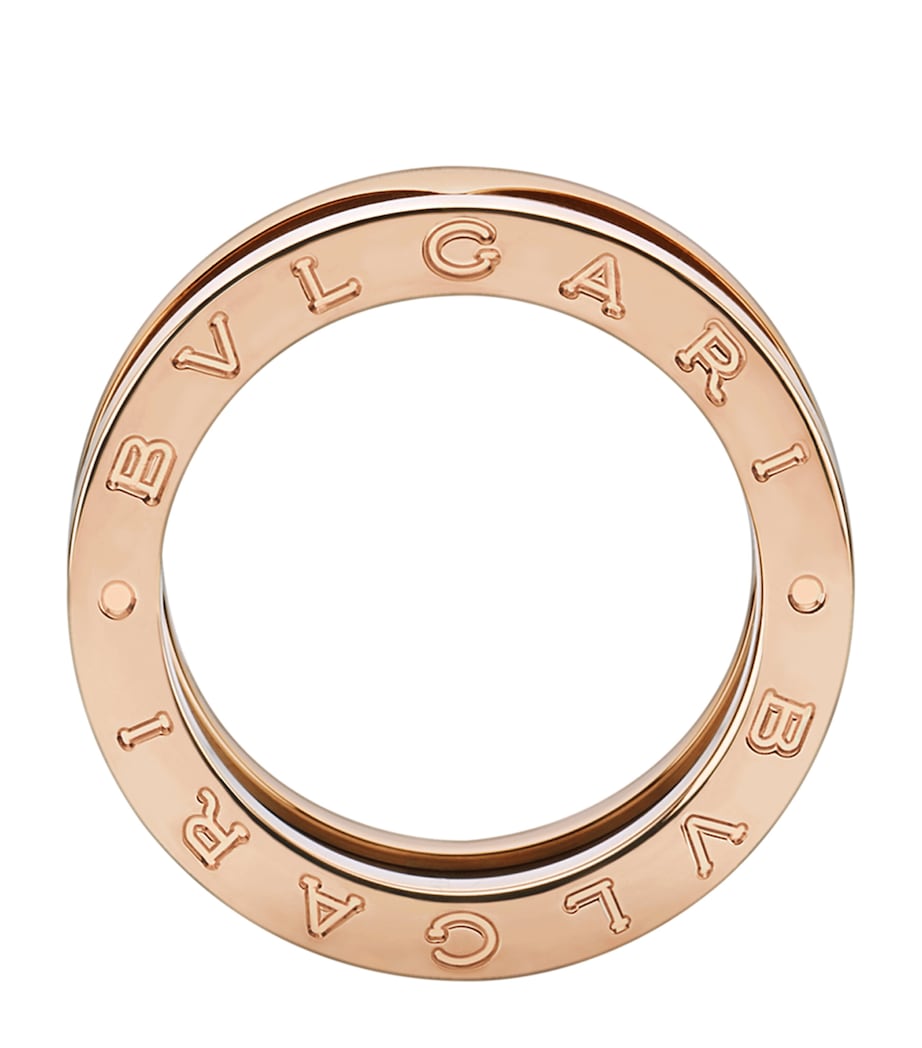 Rose Gold and Black Ceramic B.zero1 Two-Band Ring PINK GOLD Image 2