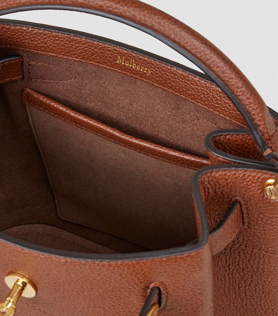 Leather Islington Bucket Bag OAK Image 3