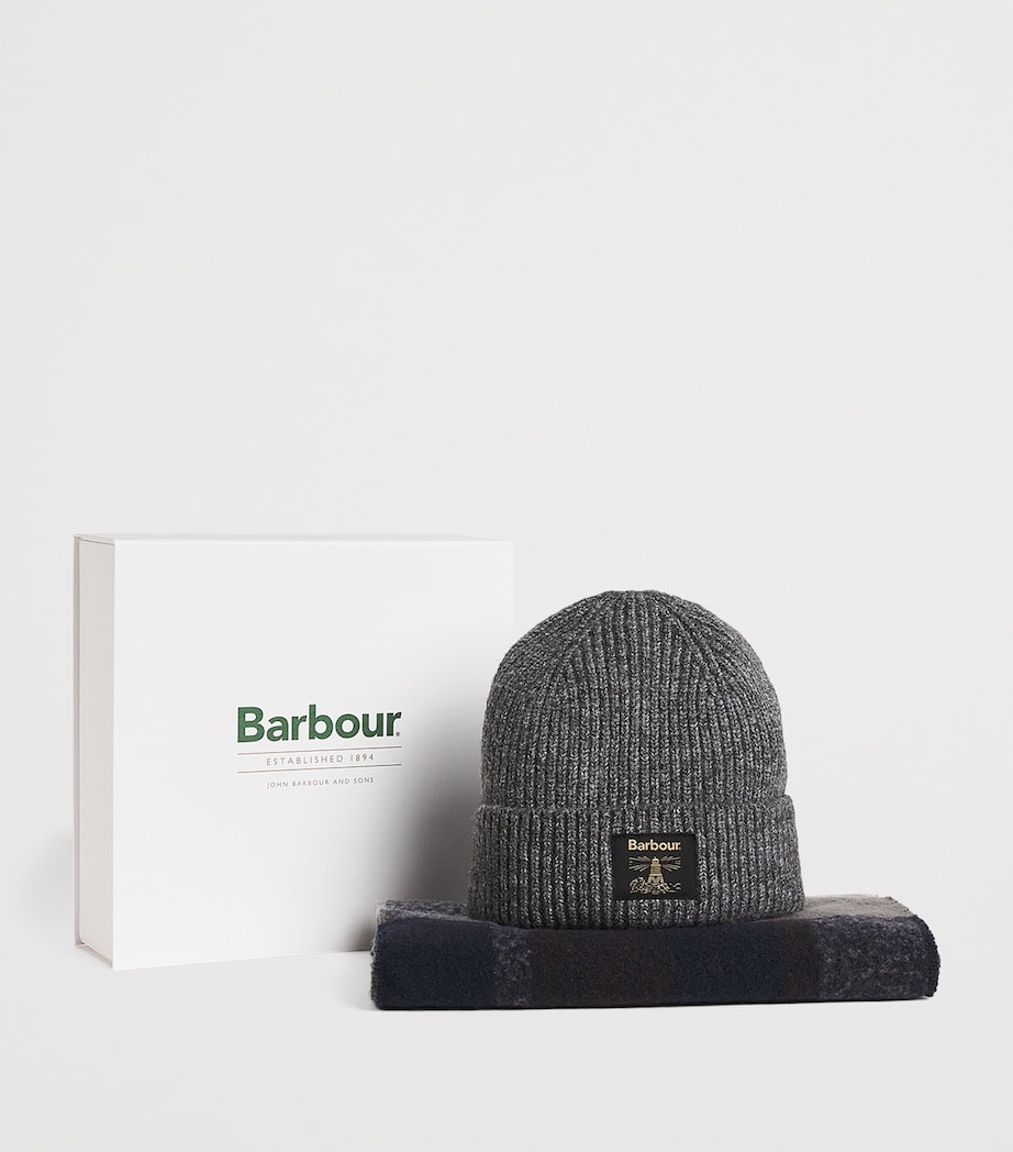 Westerdale Beanie and Scarf Gift Set MIDNIGHT OAK Image 3