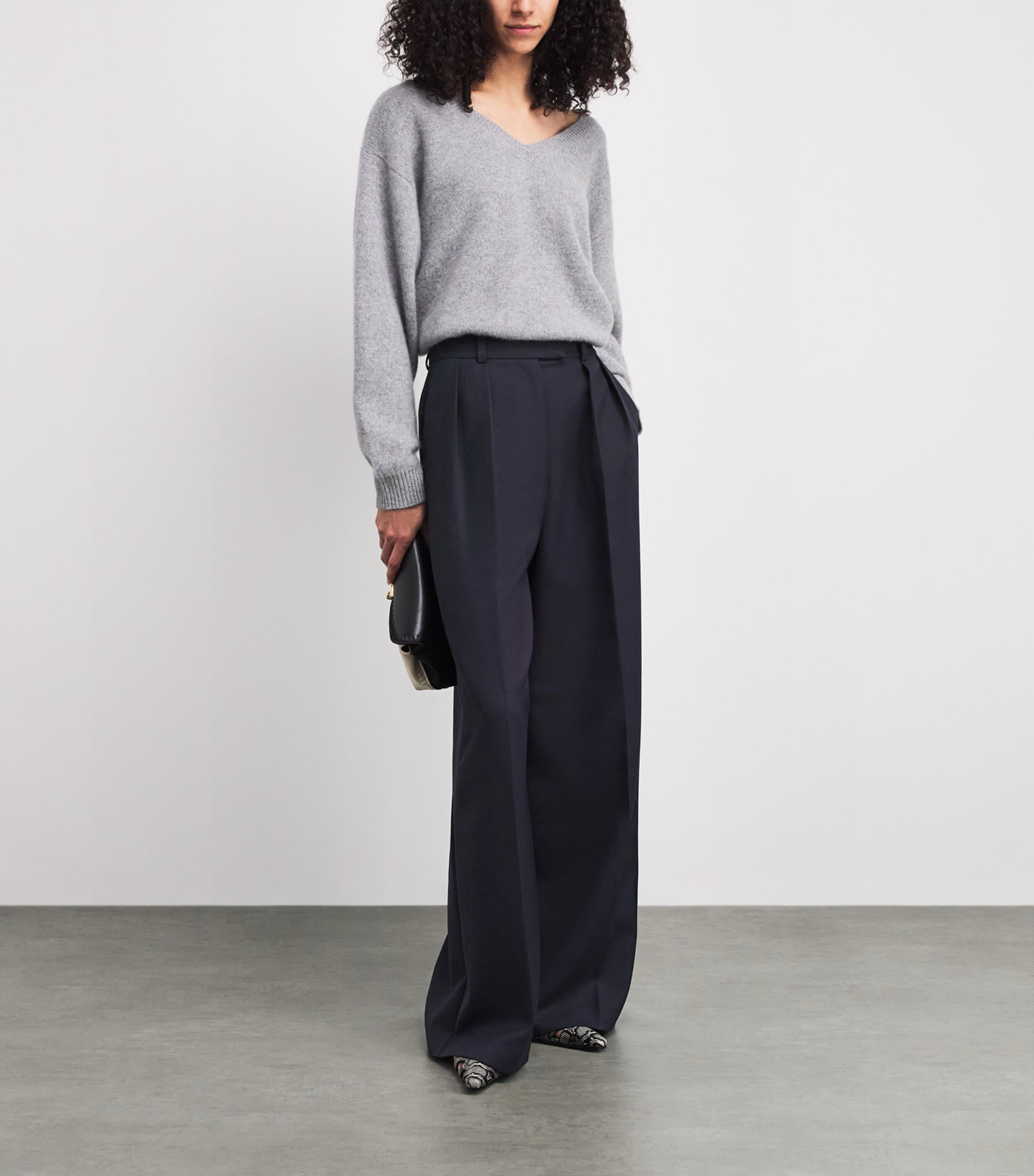 Lou Wide-Leg Trousers  MIDNIGHT BLUE Image 2