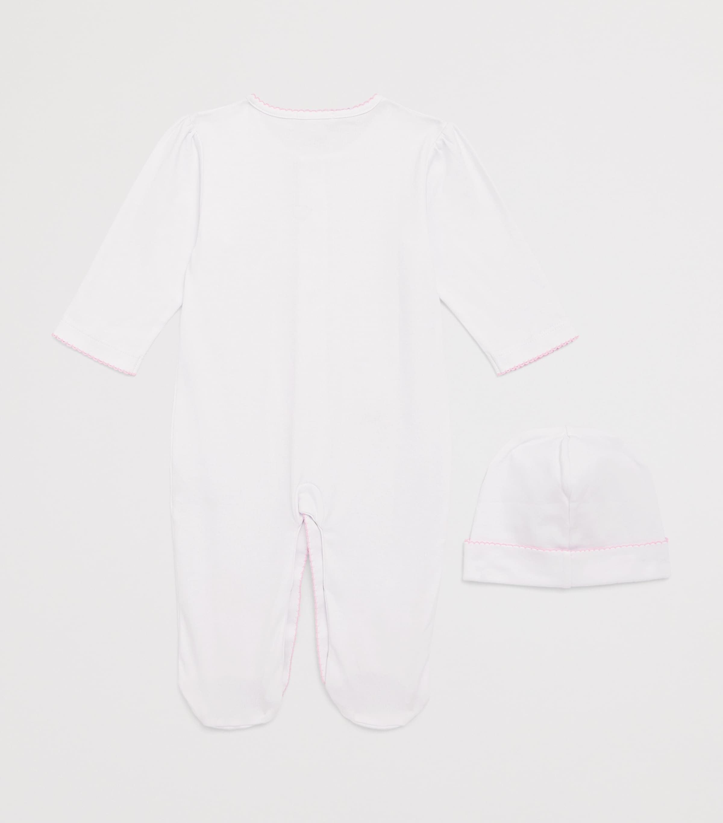 Kissy Kissy Pima Cotton All-In-One and Hat Set (0-9 Months) Image 2