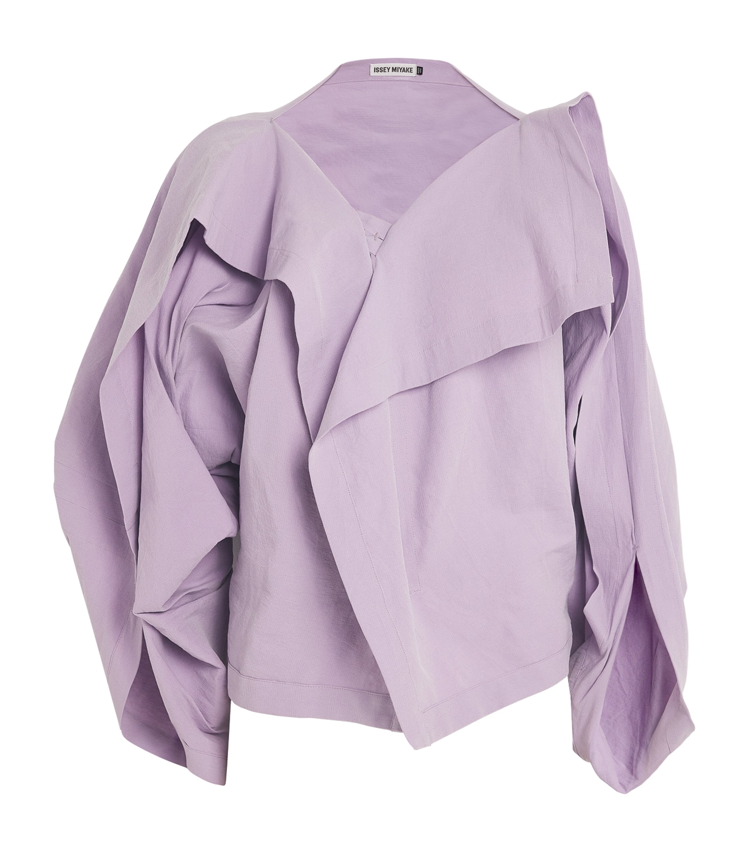 Issey Miyake Paper-blend Enclothe Cardigan In Purple