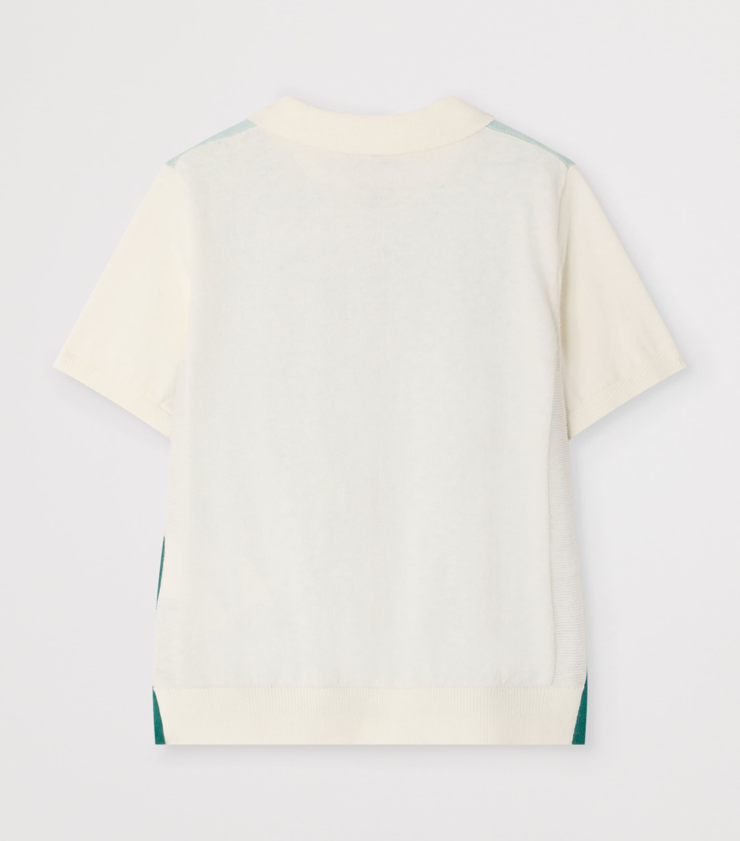 Cotton Laser Polo Shirt (4-8 Years) UPB ECRU Image 2