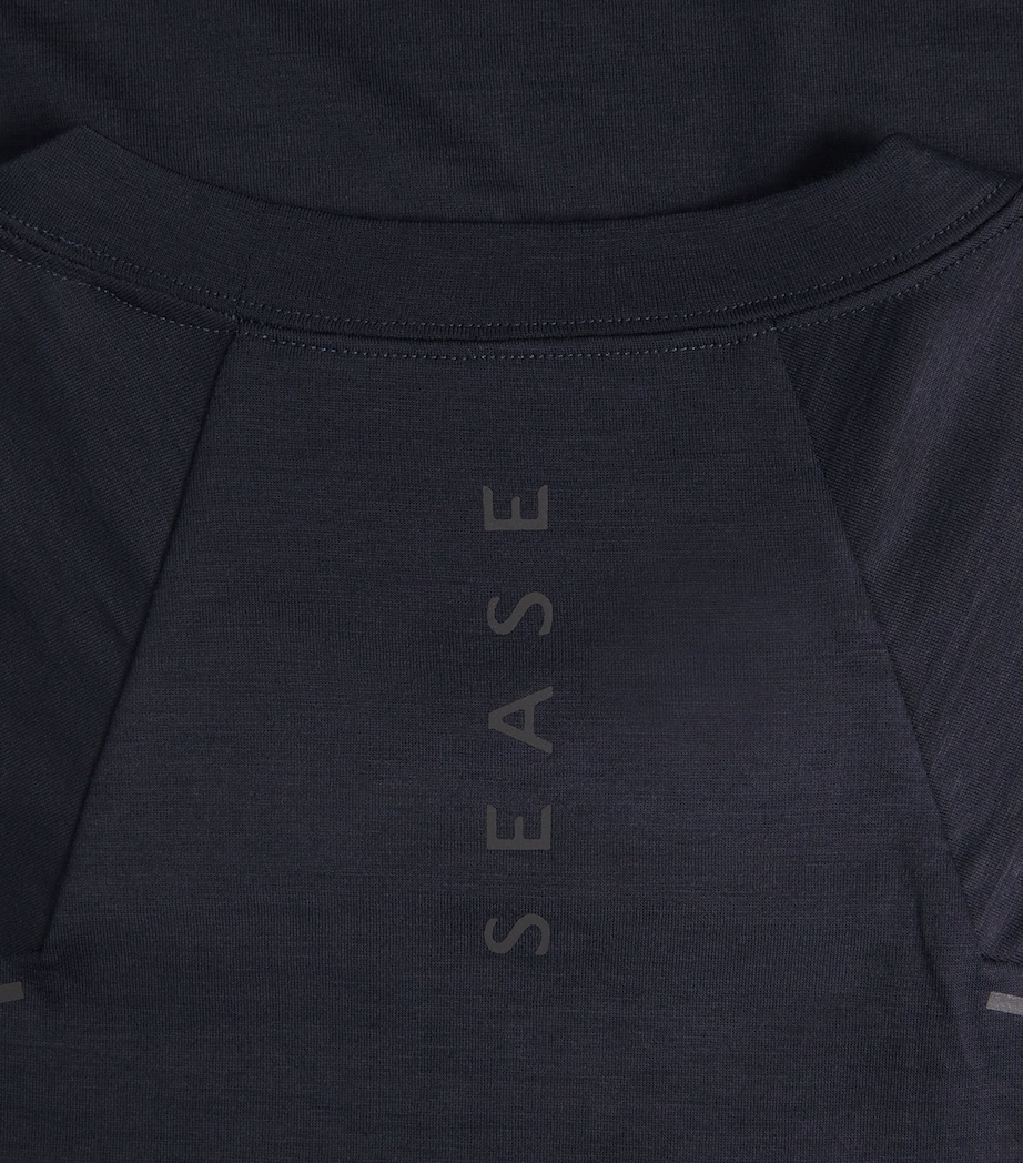 Sease Mens Merino Wool Base Layer Midnight Blue Image 6