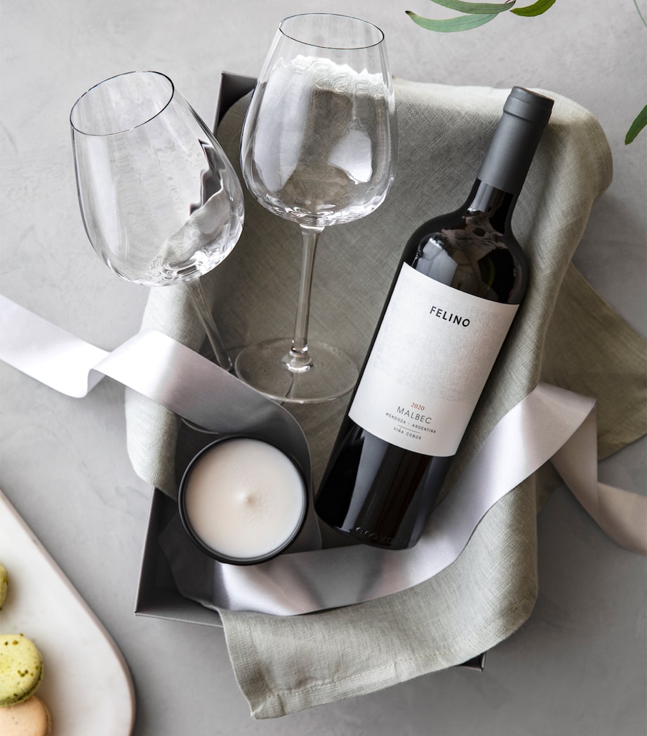 Set of 4 Rose Garden Red Wine Glasses (200ml) CLEAR Image 3