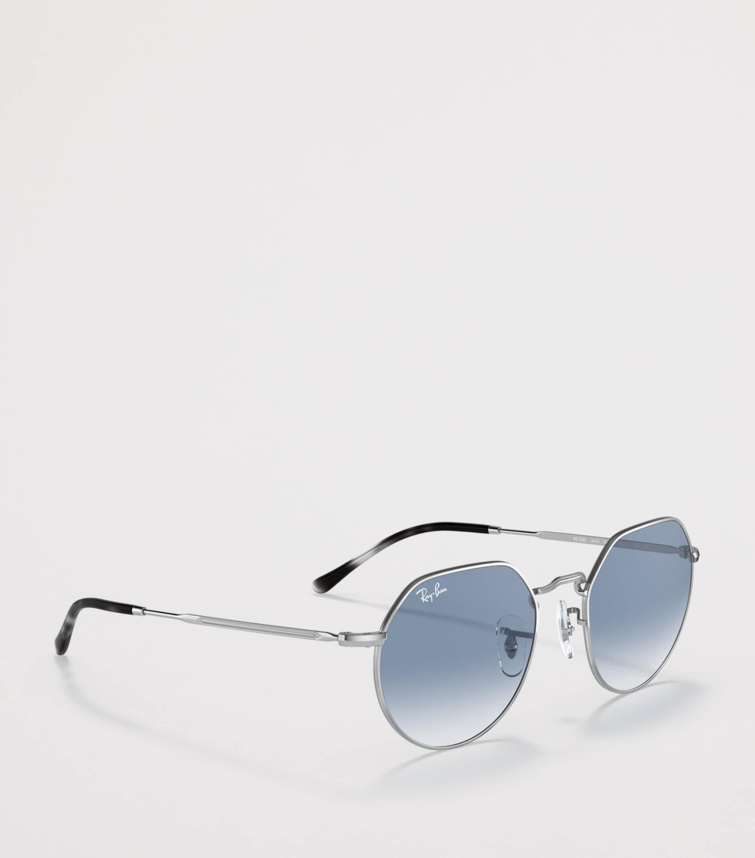Ray-Ban Metal Jack Round Sunglasses Silver Image 5