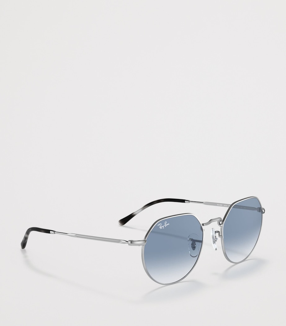Ray-Ban Metal Jack Round Sunglasses Silver Image 5