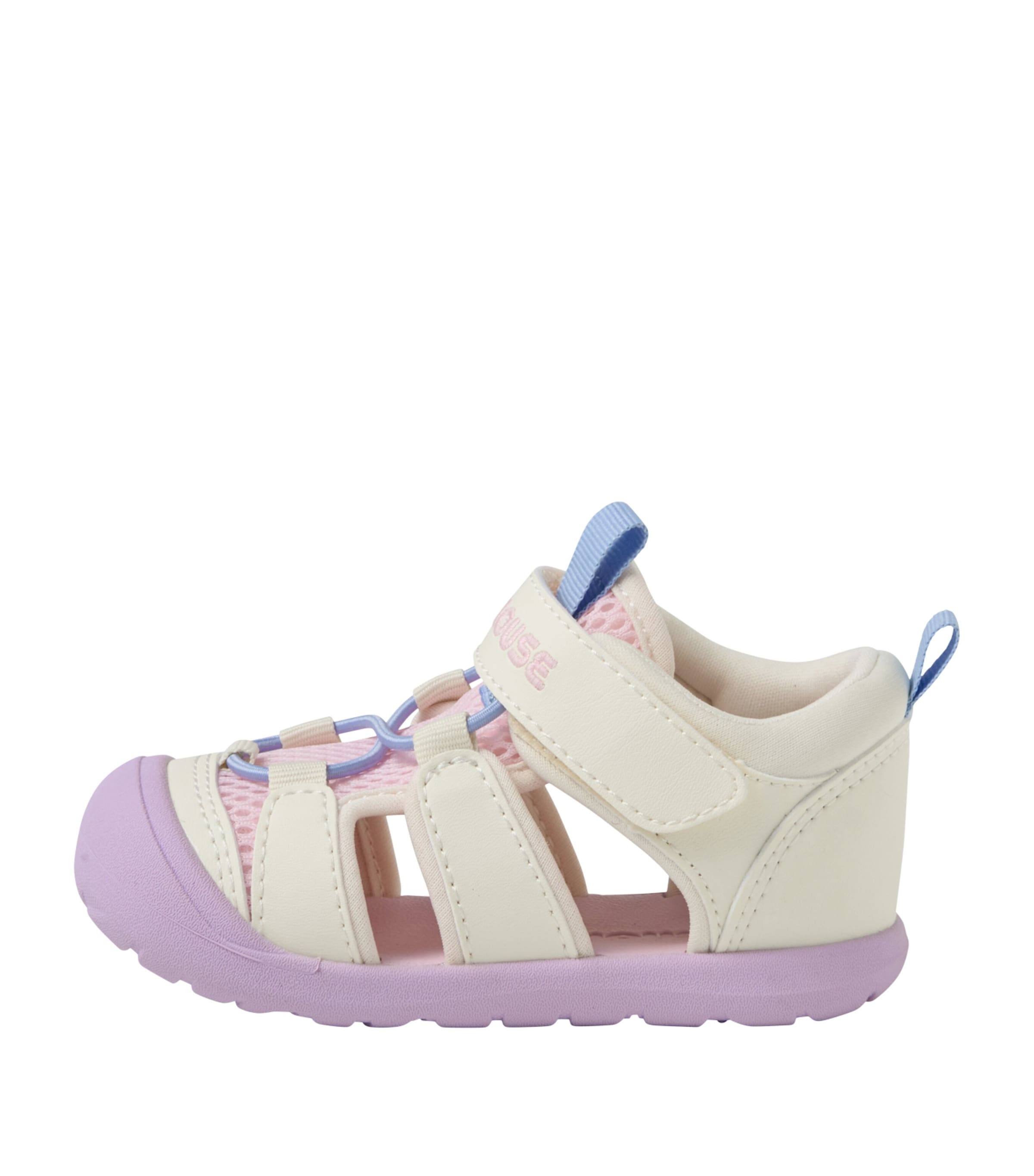 Miki House Mesh-Panel Velcro Sandals Image 1