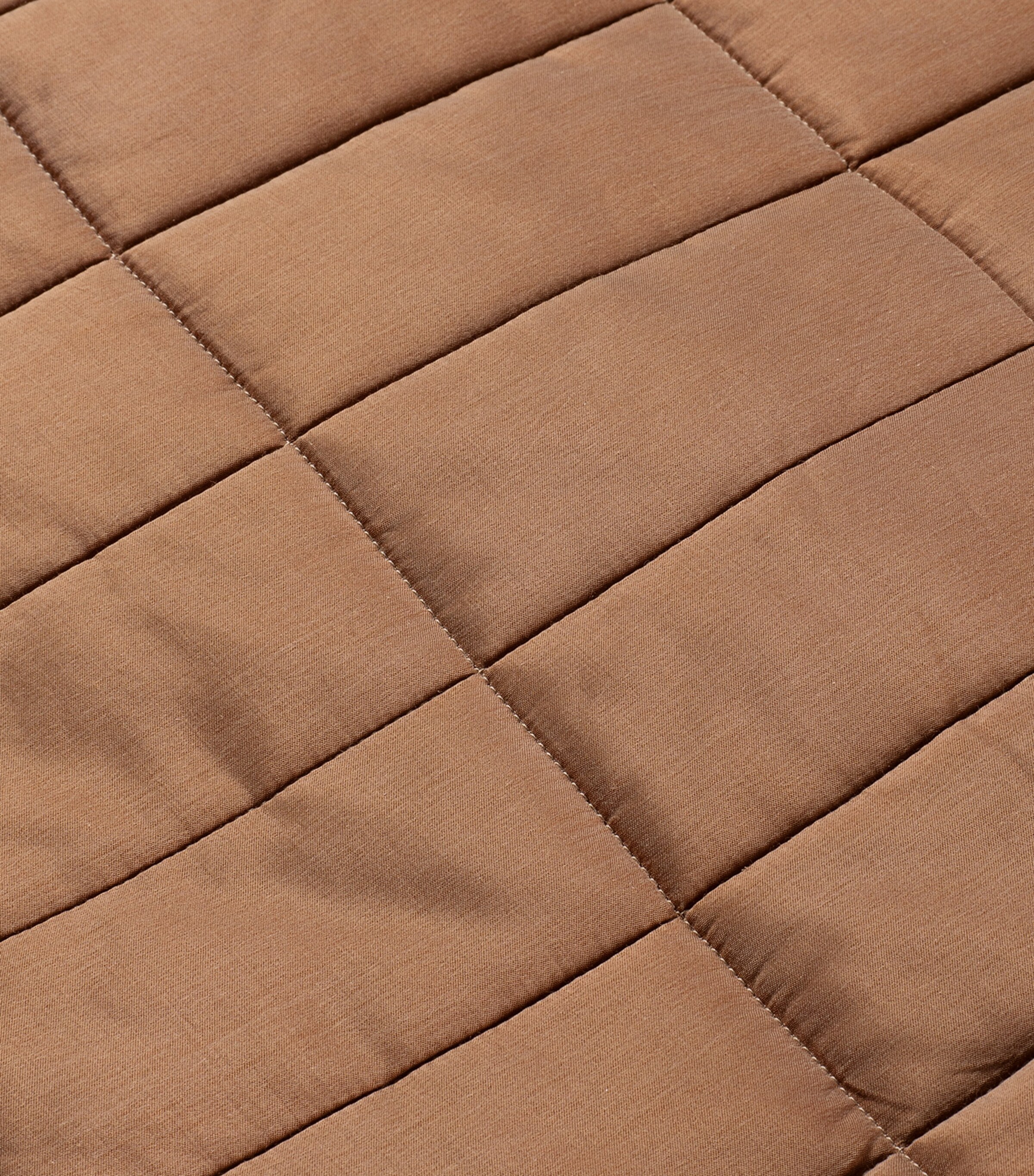 Hamam Alya Quilted Pillowcase (50cm x 70cm) Caramel Image 3