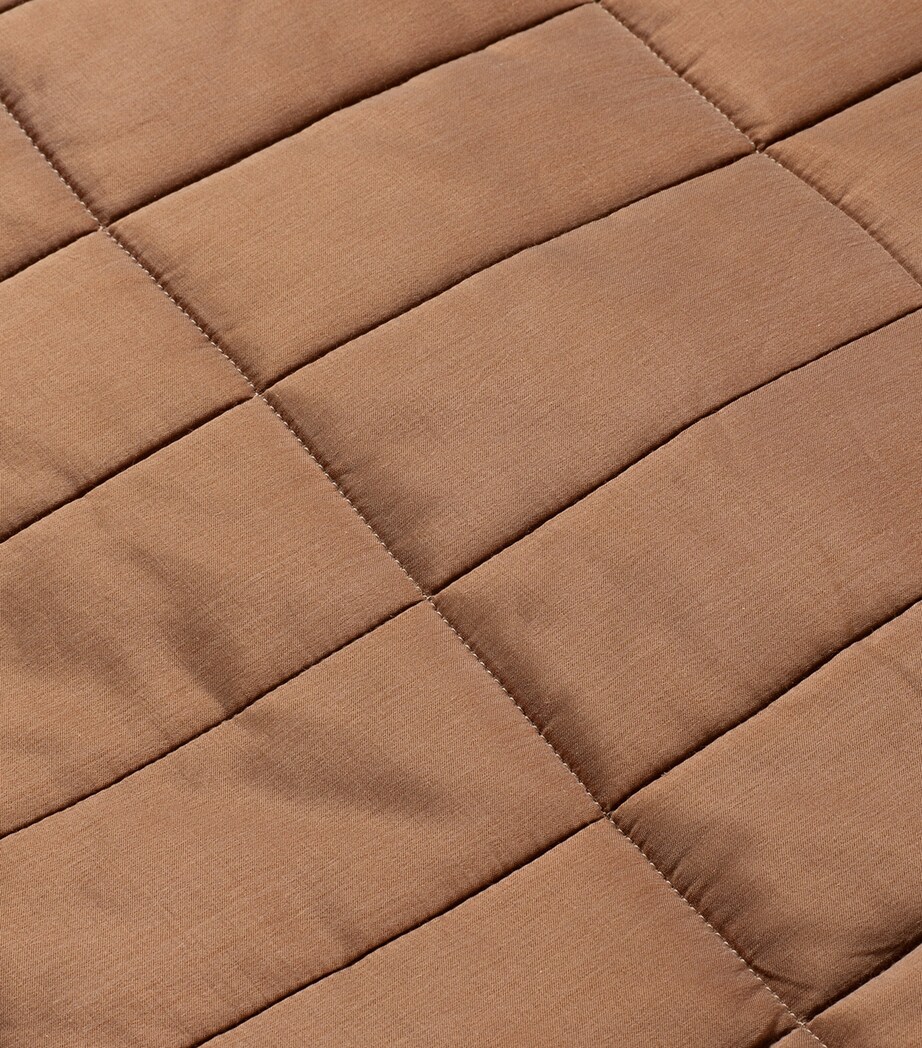 Alya Quilted Pillowcase (50cm x 70cm) CARAMEL Image 3