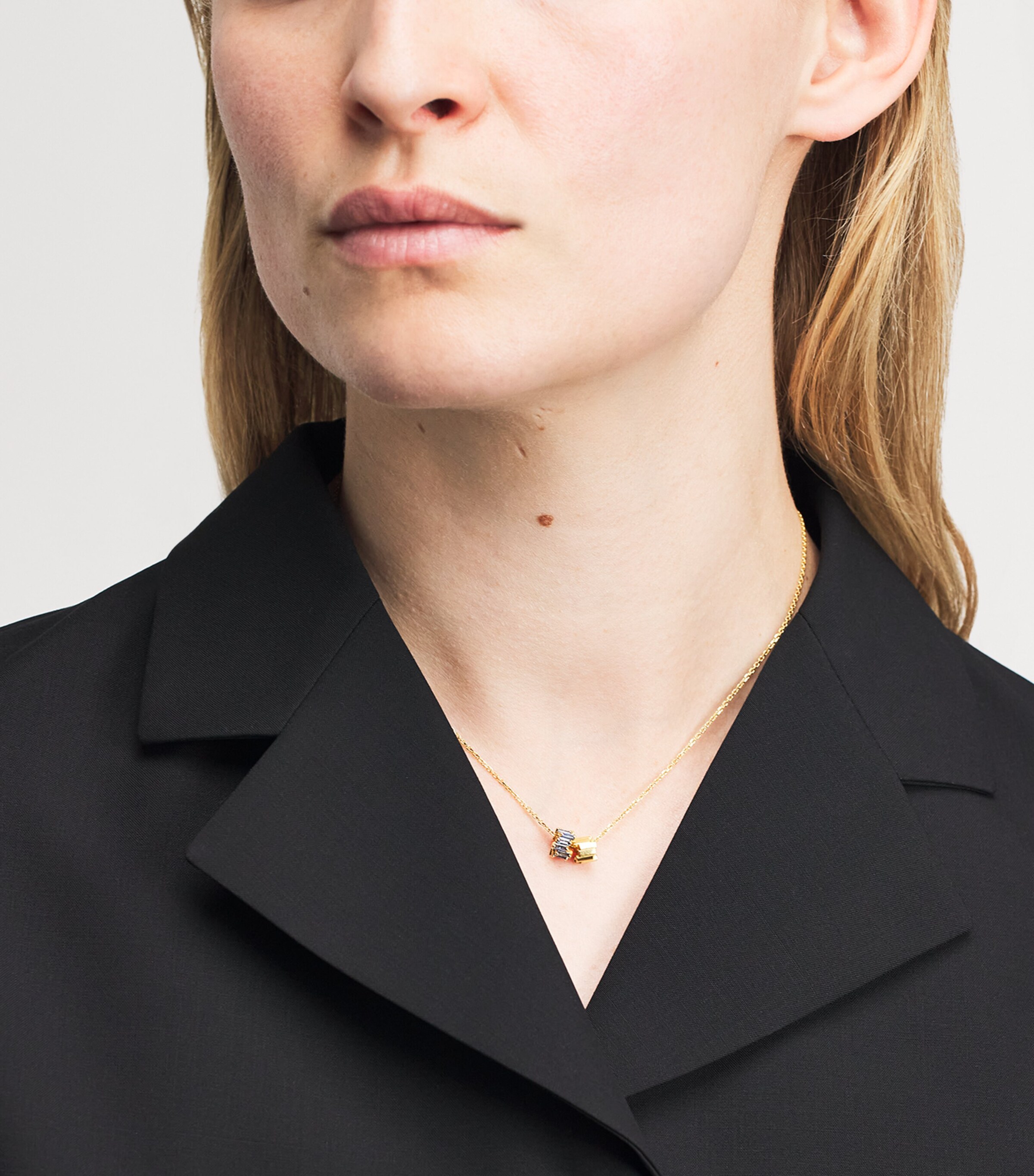 Suzanne Kalan Yellow Gold and Blue Sapphire Infinite Roundelle Pendant Necklace Yg/lb Image 3