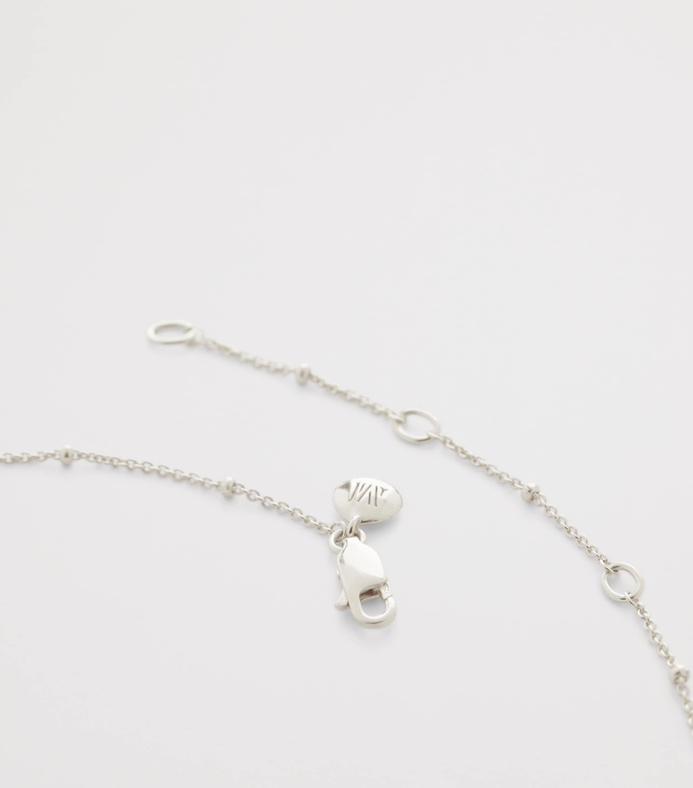 Monica Vinader Sterling Silver Beaded Chain Necklace (46cm) Sterling Silver Image 3