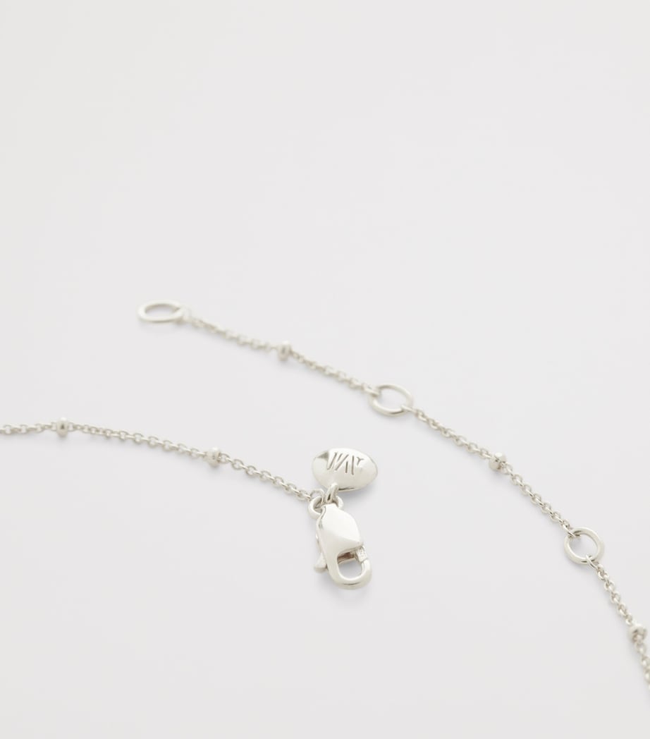 Monica Vinader Sterling Silver Beaded Chain Necklace (46cm) Sterling Silver Image 3