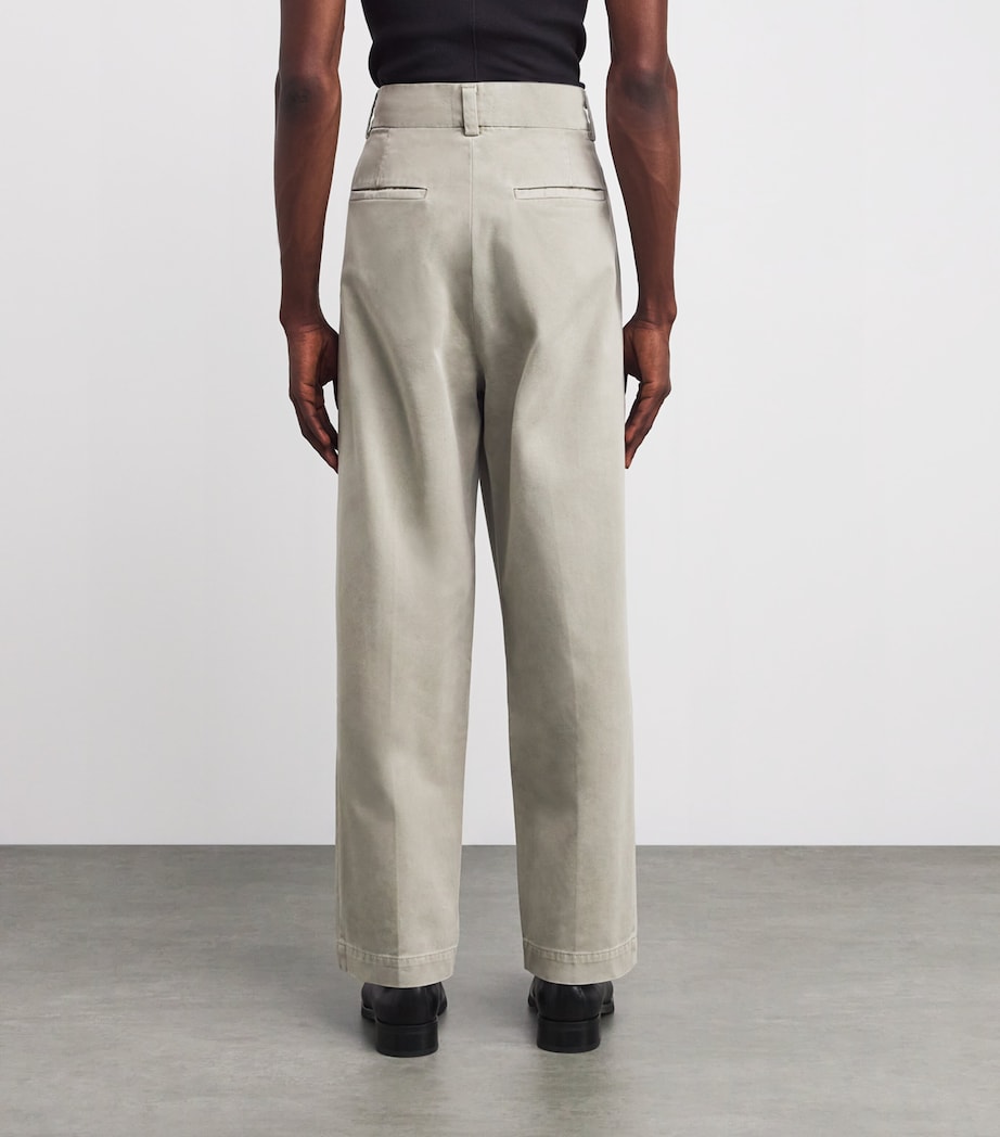 Cotton Pleated Slater Trousers WKR Image 4