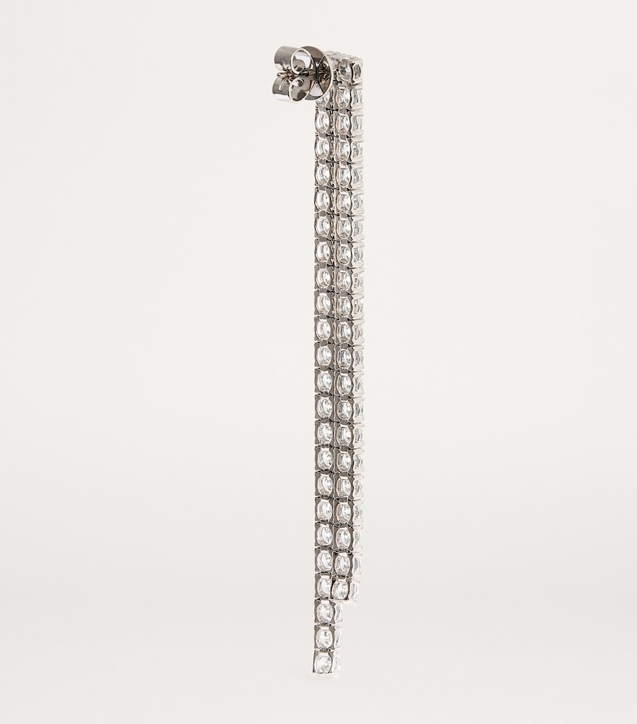 SHAY White Gold and Diamond Tennis Drop Earrings White Gold Image 4