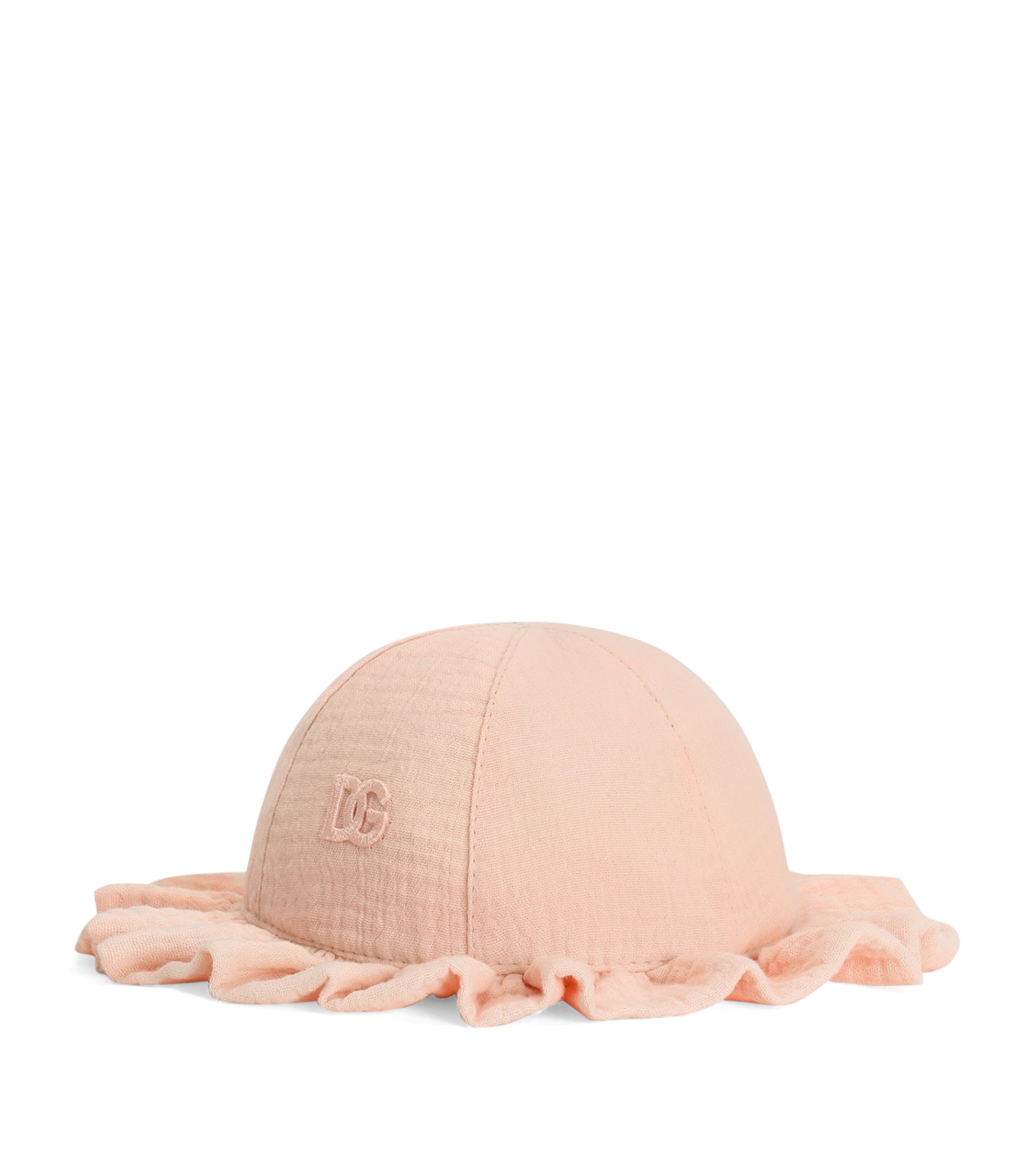 Dolce&Gabbana Kids Cotton Gauze Hat Fleish Pink Image 1