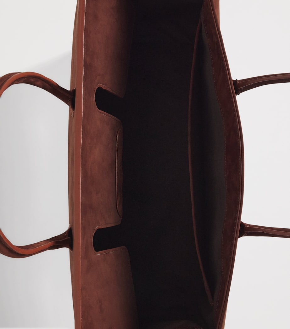 Colombo Suede Holdall Bag Dark Wine Image 6
