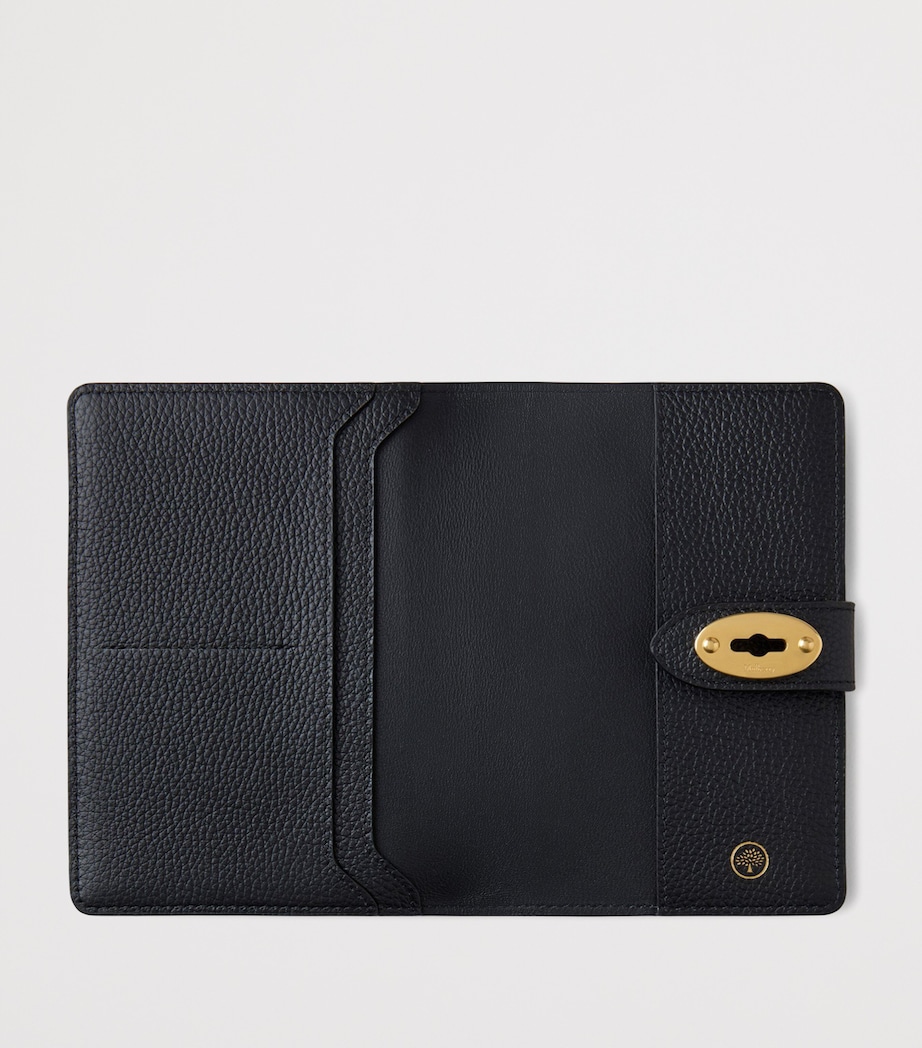 Leather Darley Passport Holder BLACK Image 2