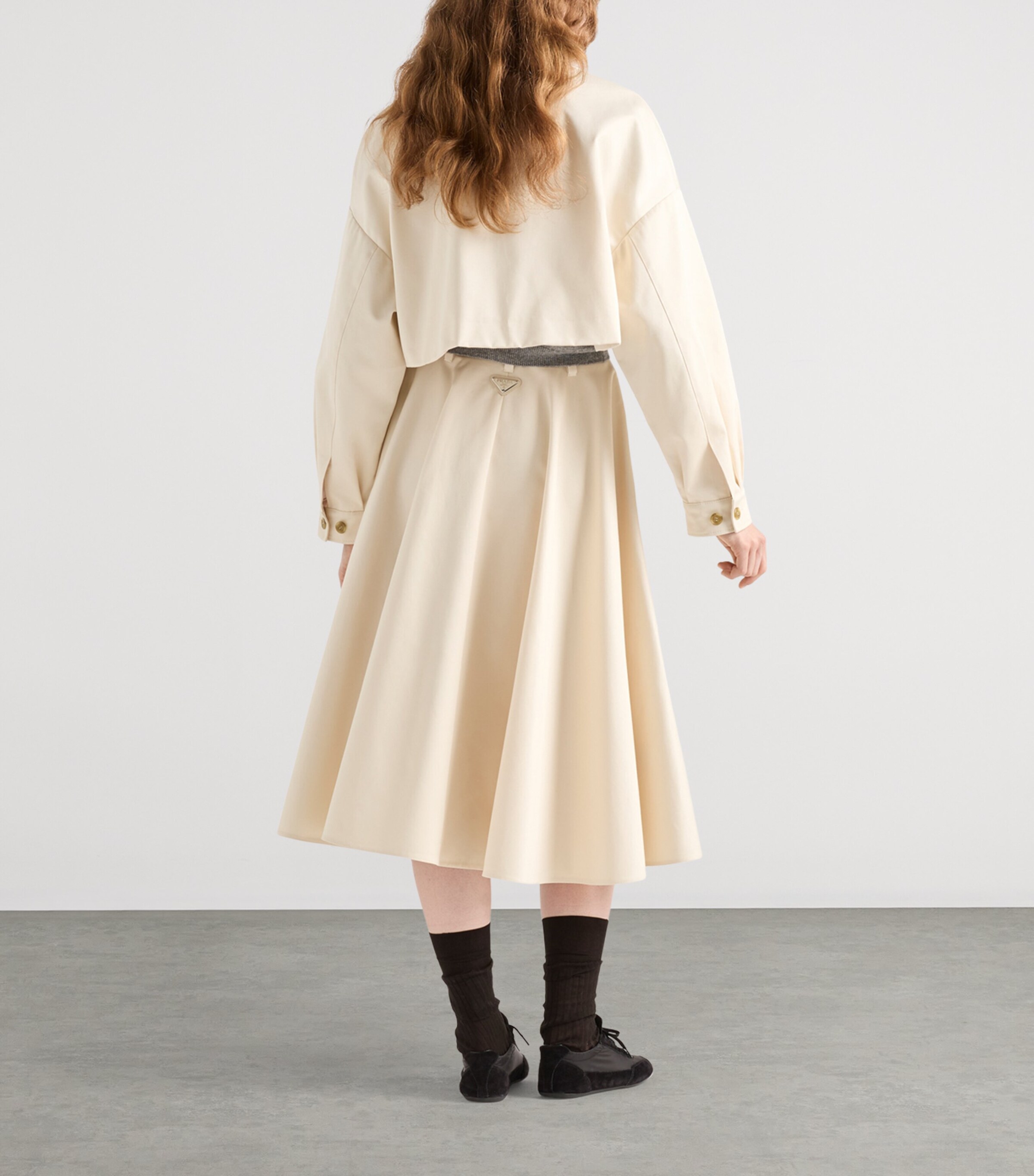 Chino Midi Skirt F0018 Image 5