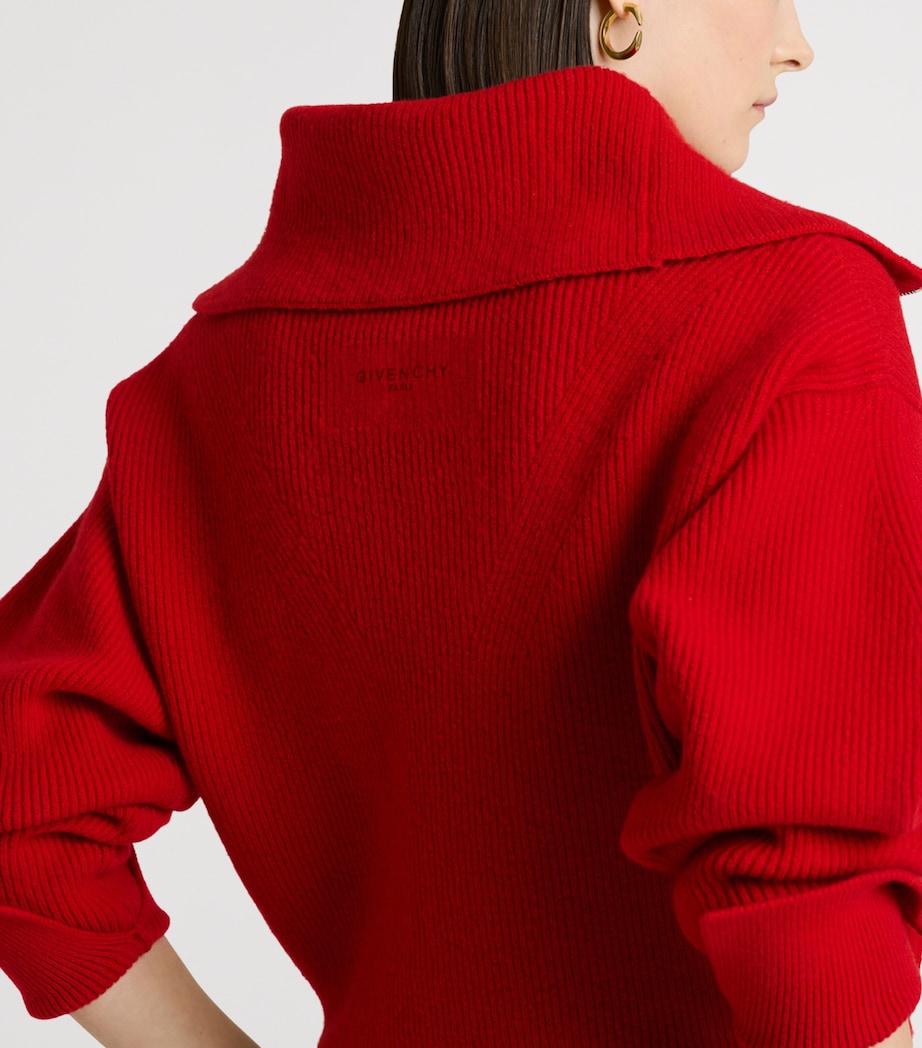 Givenchy Womens Wool-Blend Zip-Up Cardigan Image 6