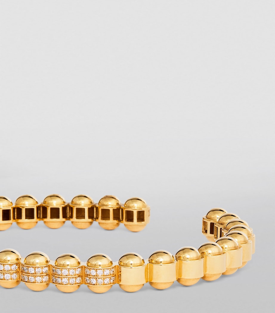 Yellow Gold, Diamond and Enamel The Chlorine Bangle YELLOW GOLD Image 3