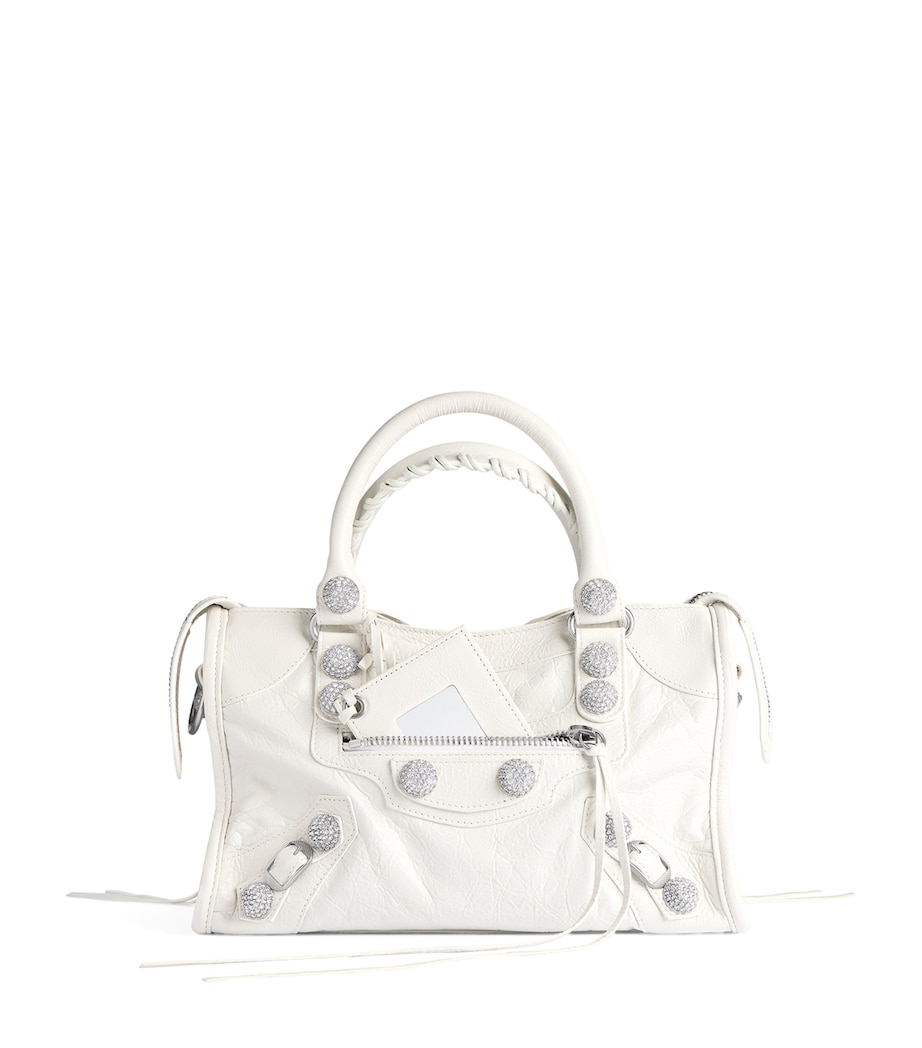 Balenciaga Small Leather Embellished Le City Top-Handle Bag Image 1