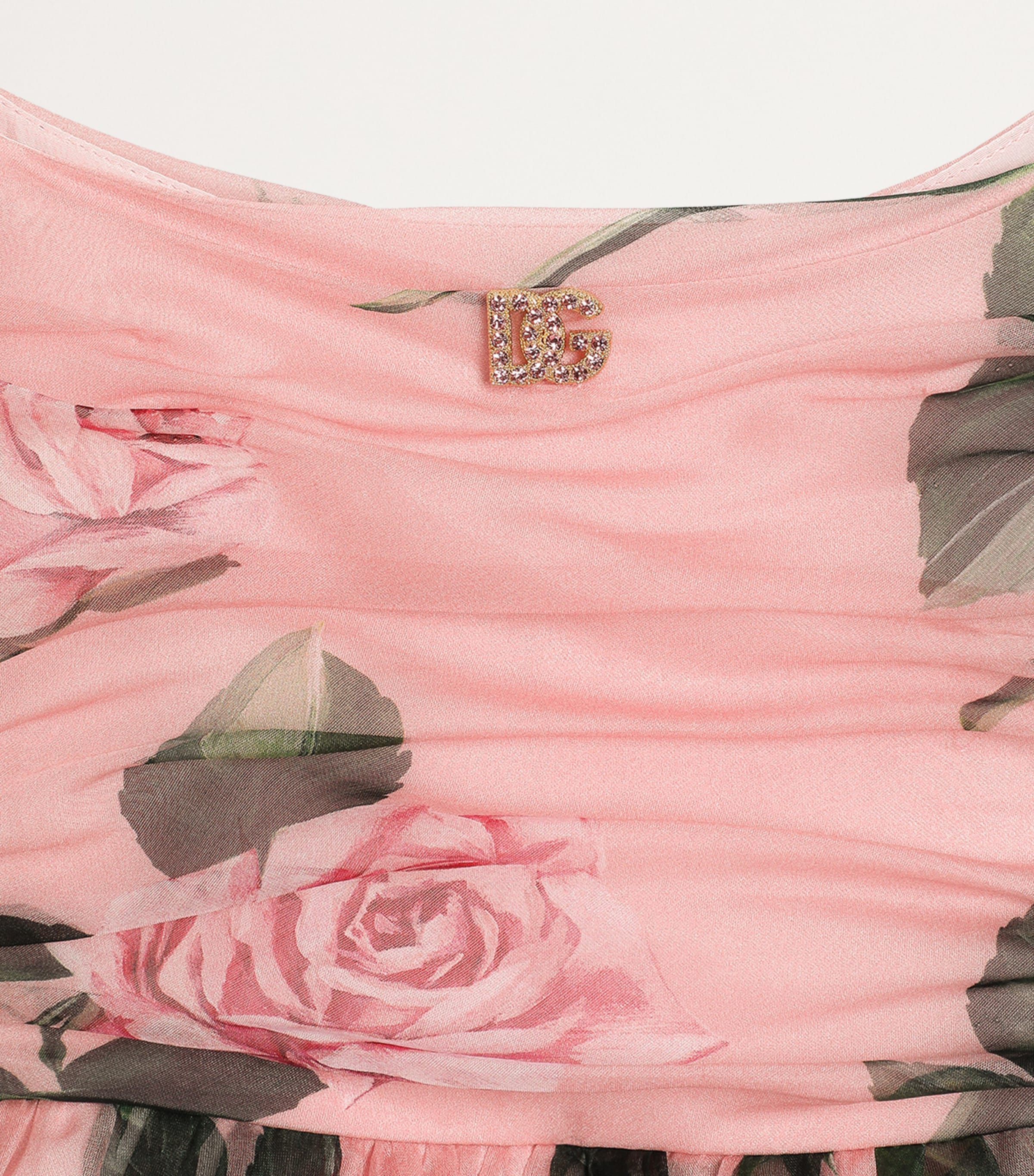 Silk-Blend Floral Dress (8-12+ Years) HF5IZ-ROSE Image 2