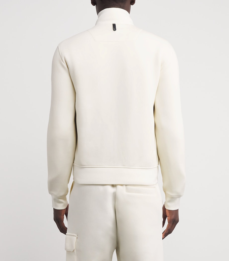 Cotton-Blend Hybrid Bomber Jacket C0253 CREAM Image 4