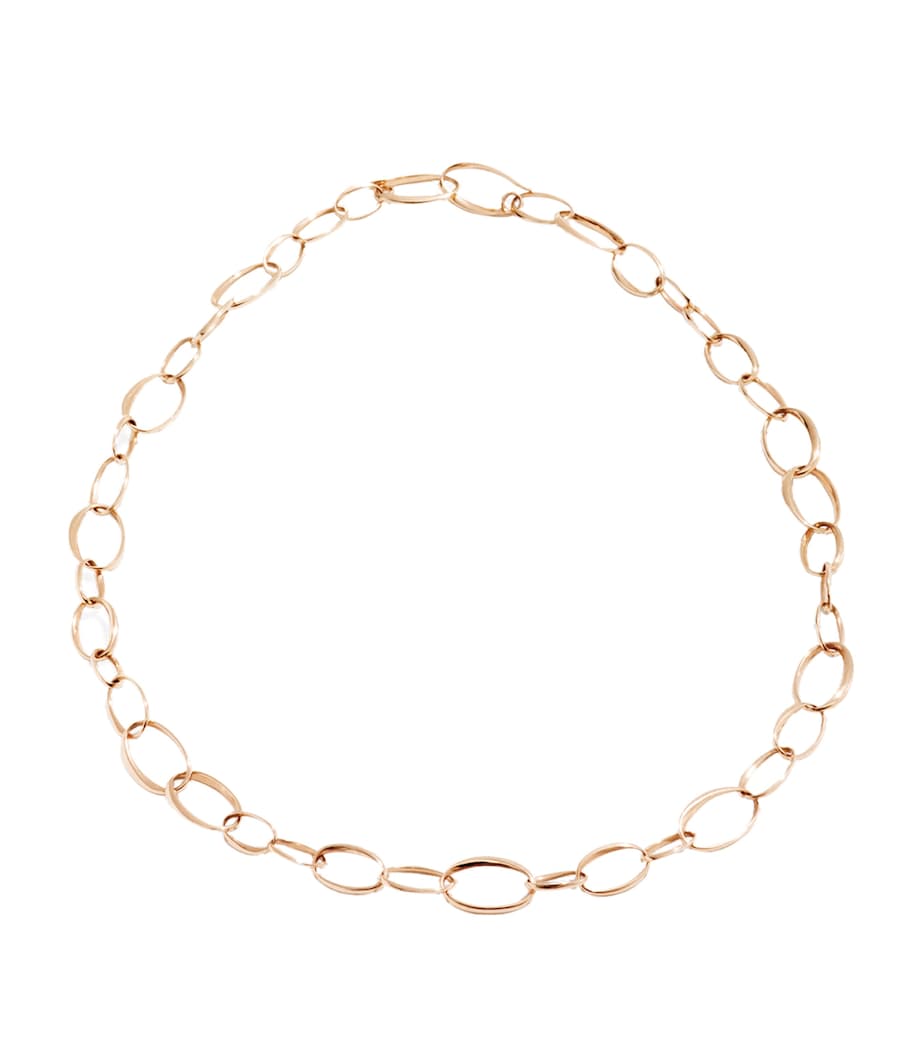 Rose Gold Hoop Chain Necklace 00000 Image 1