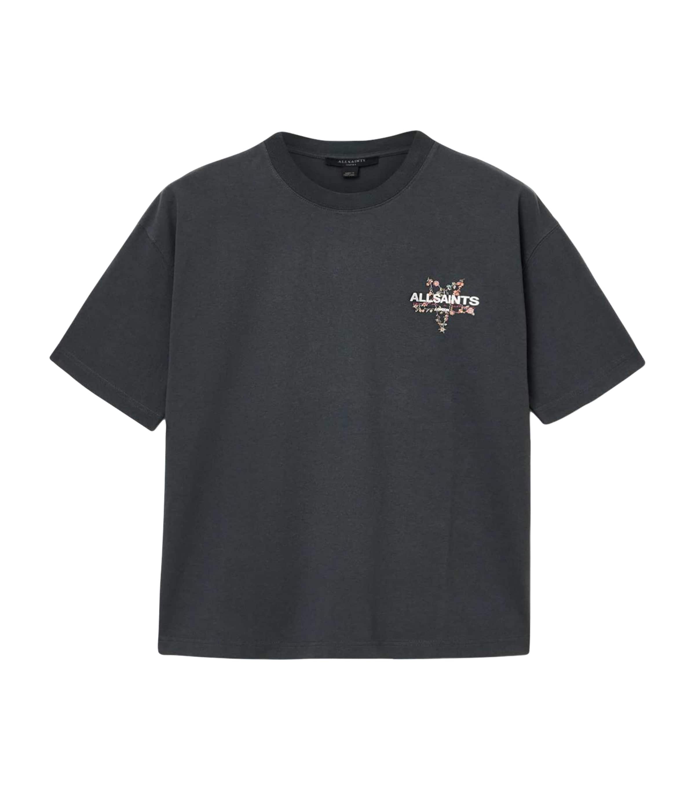 Cotton Pentacle Etta T-Shirt WASHED BLACK Image 1