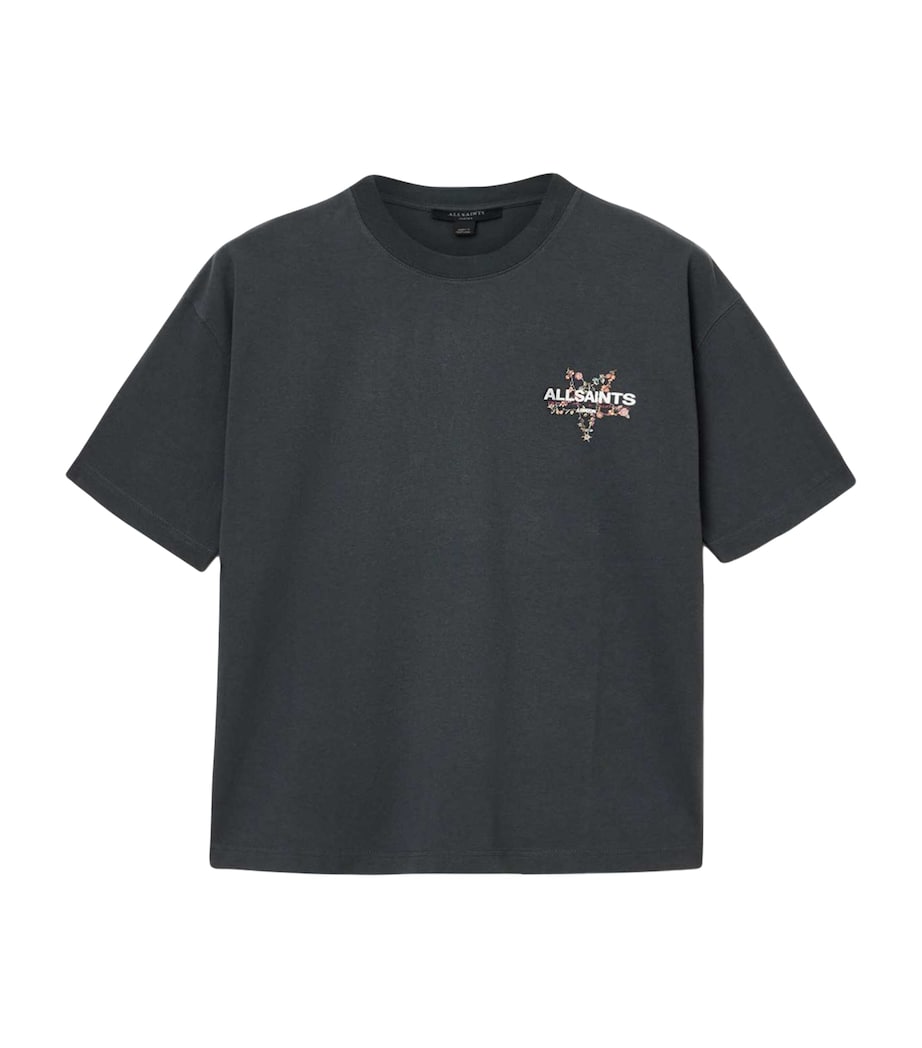 Cotton Pentacle Etta T-Shirt WASHED BLACK Image 1