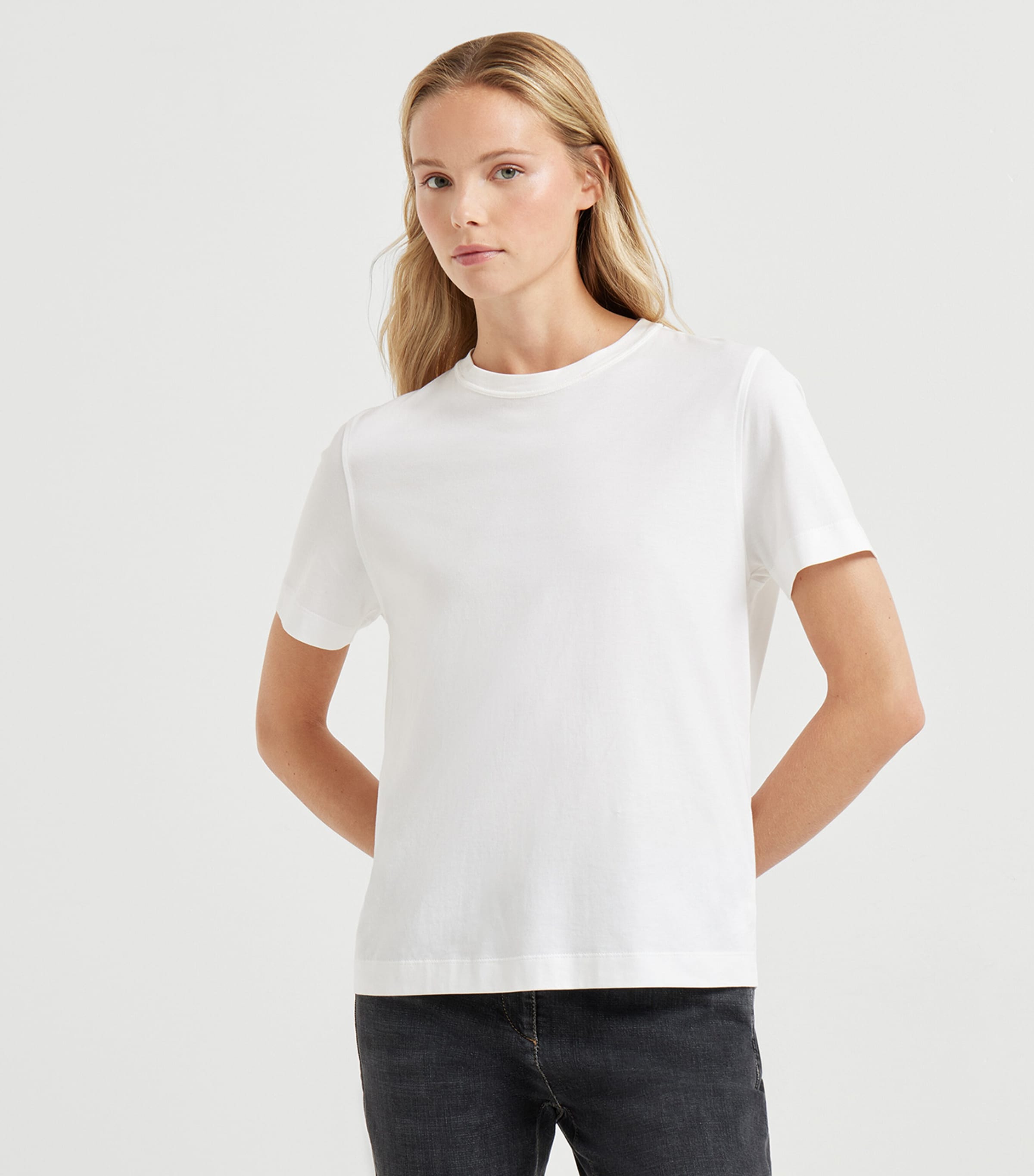 Cotton Monili-Detail T-Shirt C6159 Image 2