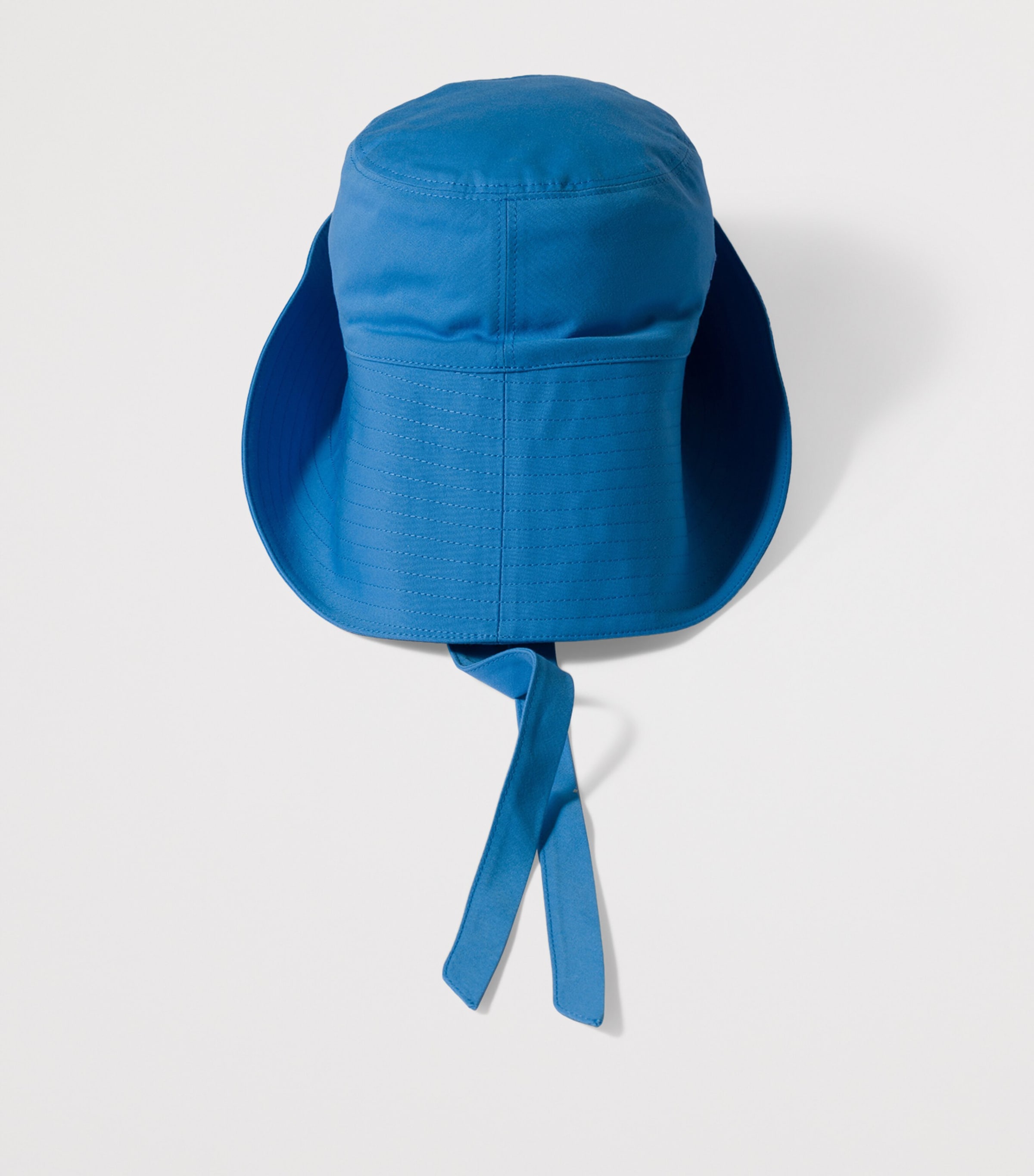 Miu Miu Cotton Wide Brim Bucket Hat Light Blue Image 2