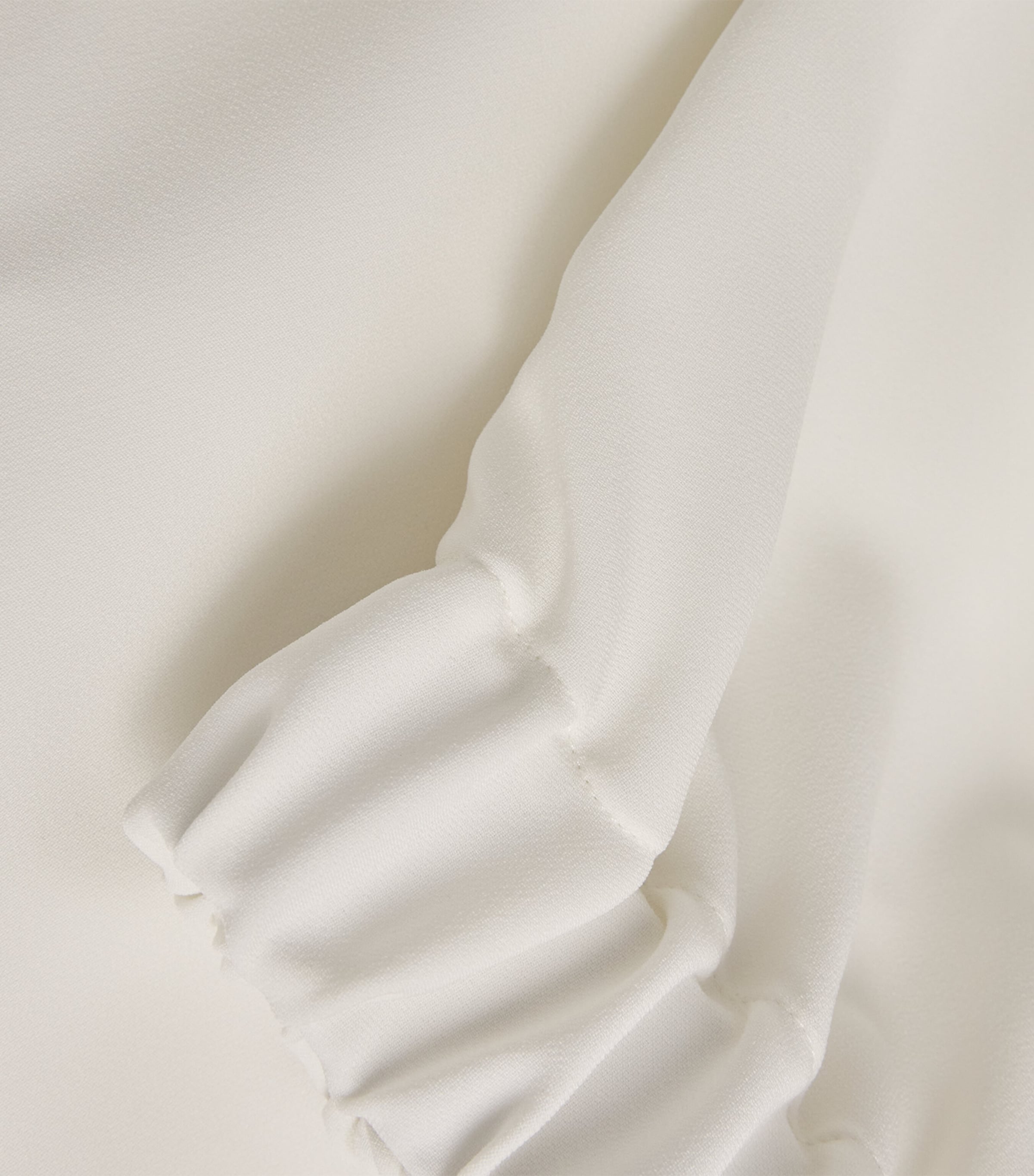 Cady Gathered-Cuff Pacos Blouse WHITE Image 5