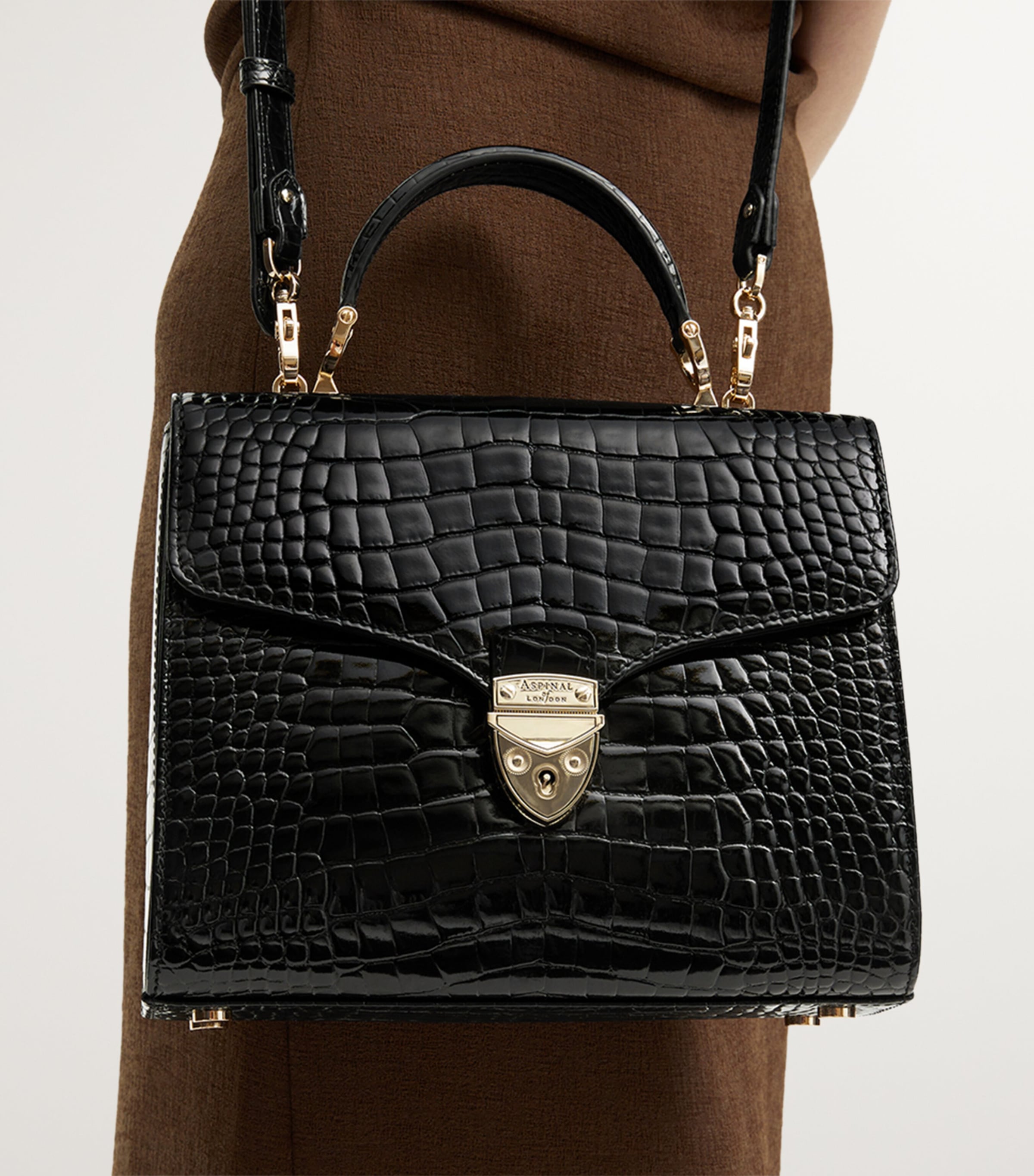 Aspinal Of London Mayfair Top-Handle Bag Black Image 2