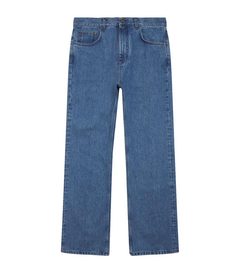 Gabriela Hearst Rey Straight Jeans Uruguayan Blue