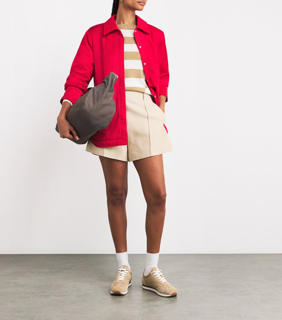 MAX&Co. Womens Padded Shirt Jacket Red Image 2