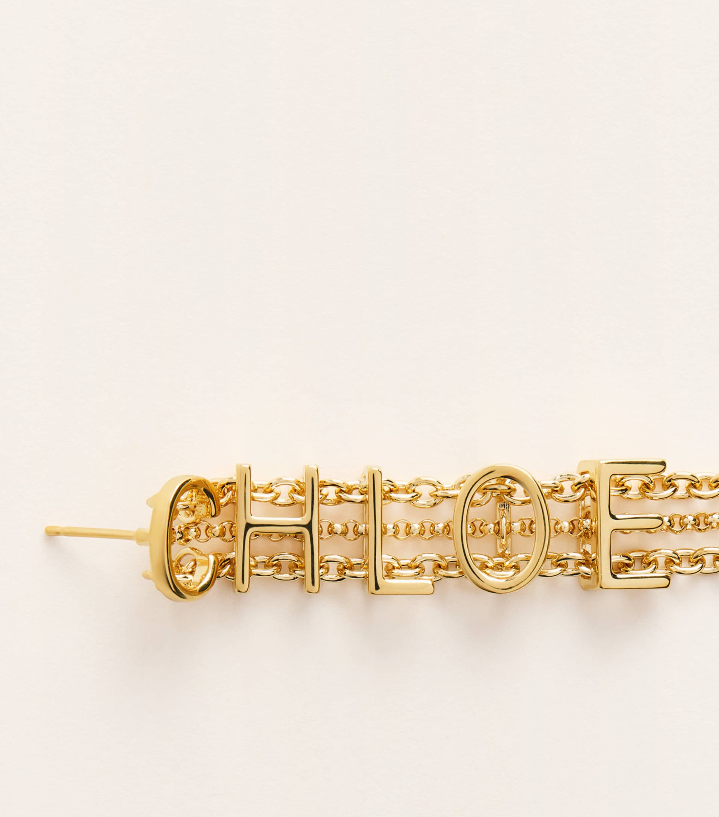 Chloé Mini Belt Drop Earrings Vintage Gold Image 4