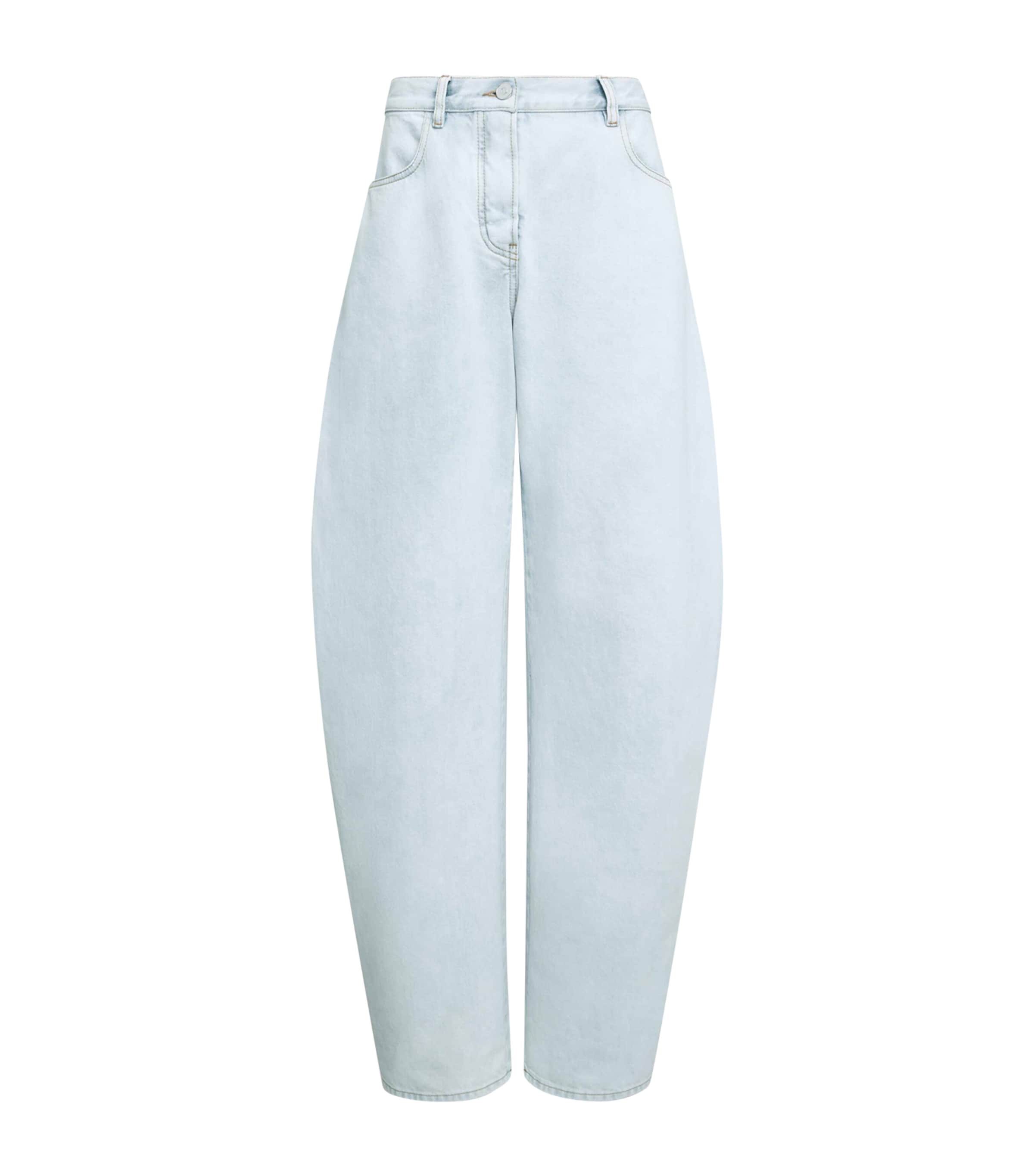 Round Wide-Leg Jeans BLEU GIVRE Image 1