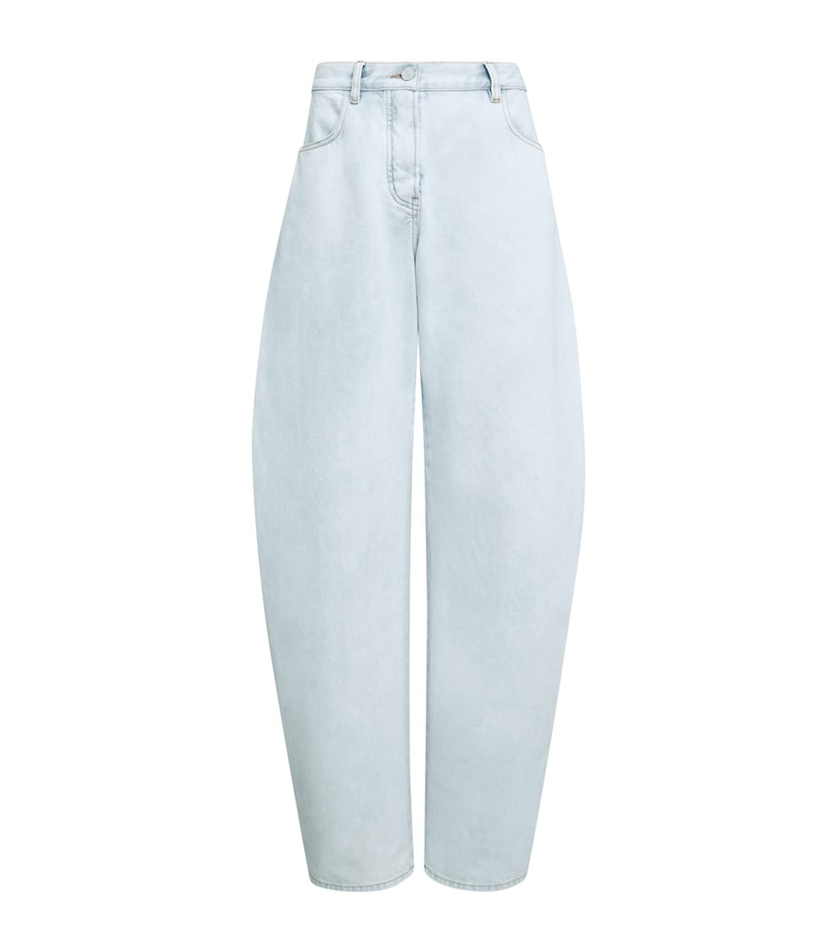 Round Wide-Leg Jeans BLEU GIVRE Image 1