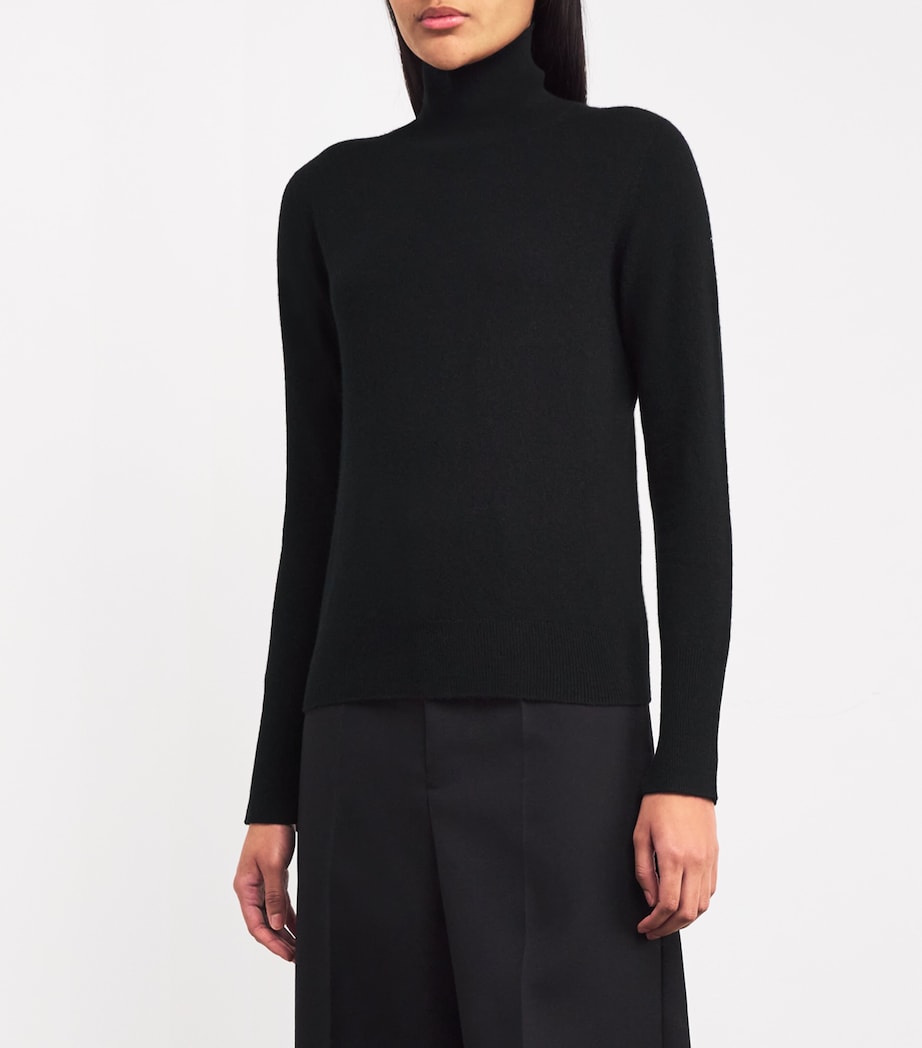 Light Pure Cashmere High-Neck Sweater BLACK Image 3