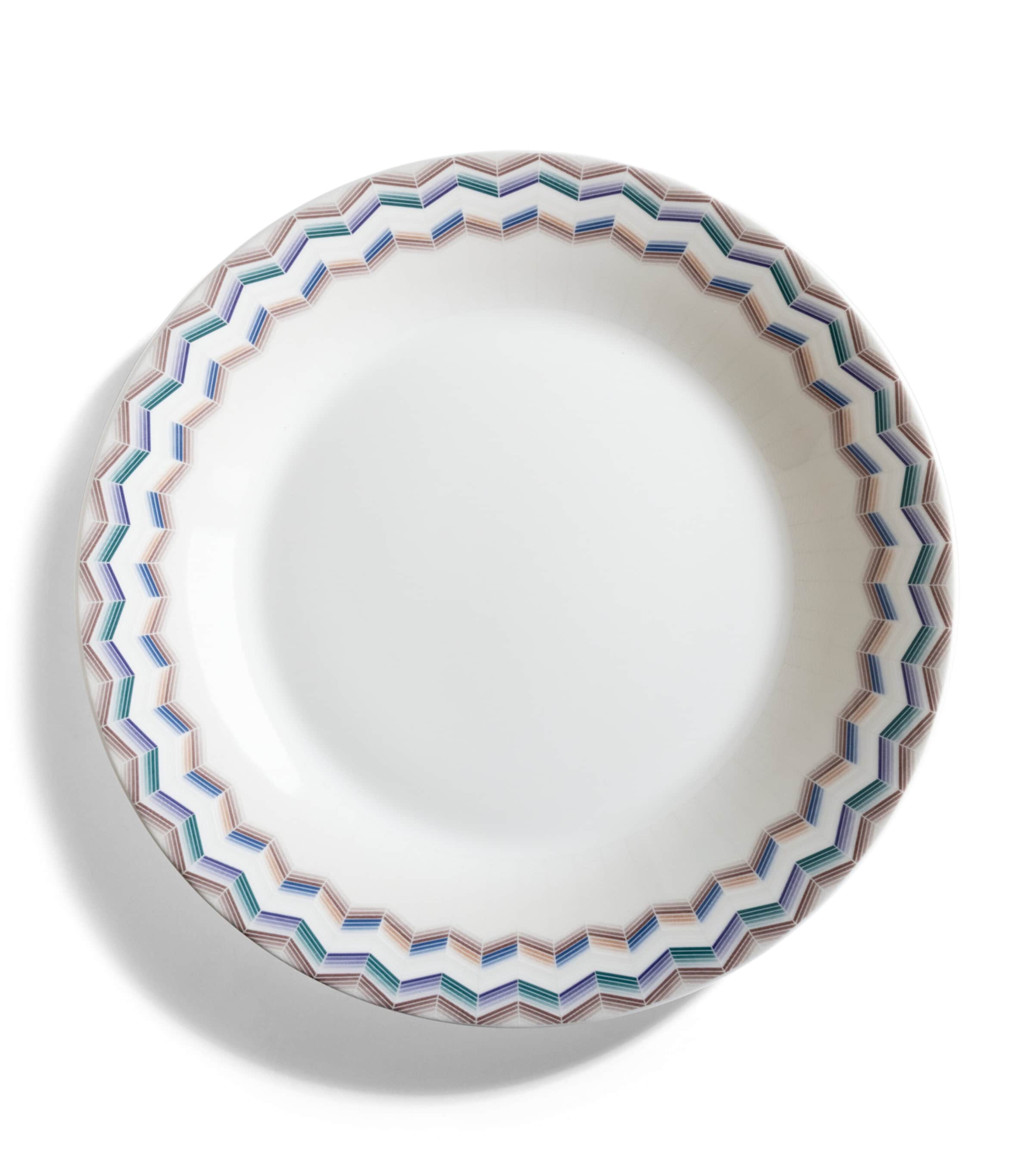 Porcelain Zigzag Jarris 148 Soup Plate (22cm) MULTICOLOR Image 1