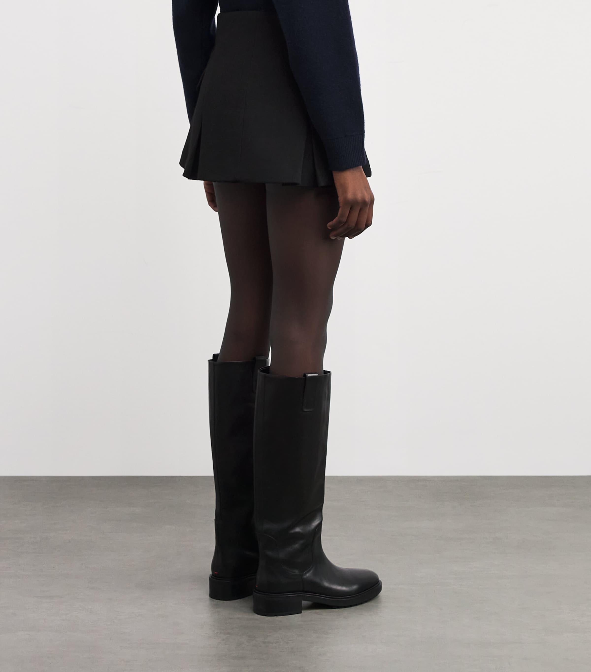 Tailored Mini Skirt BLACK Image 4